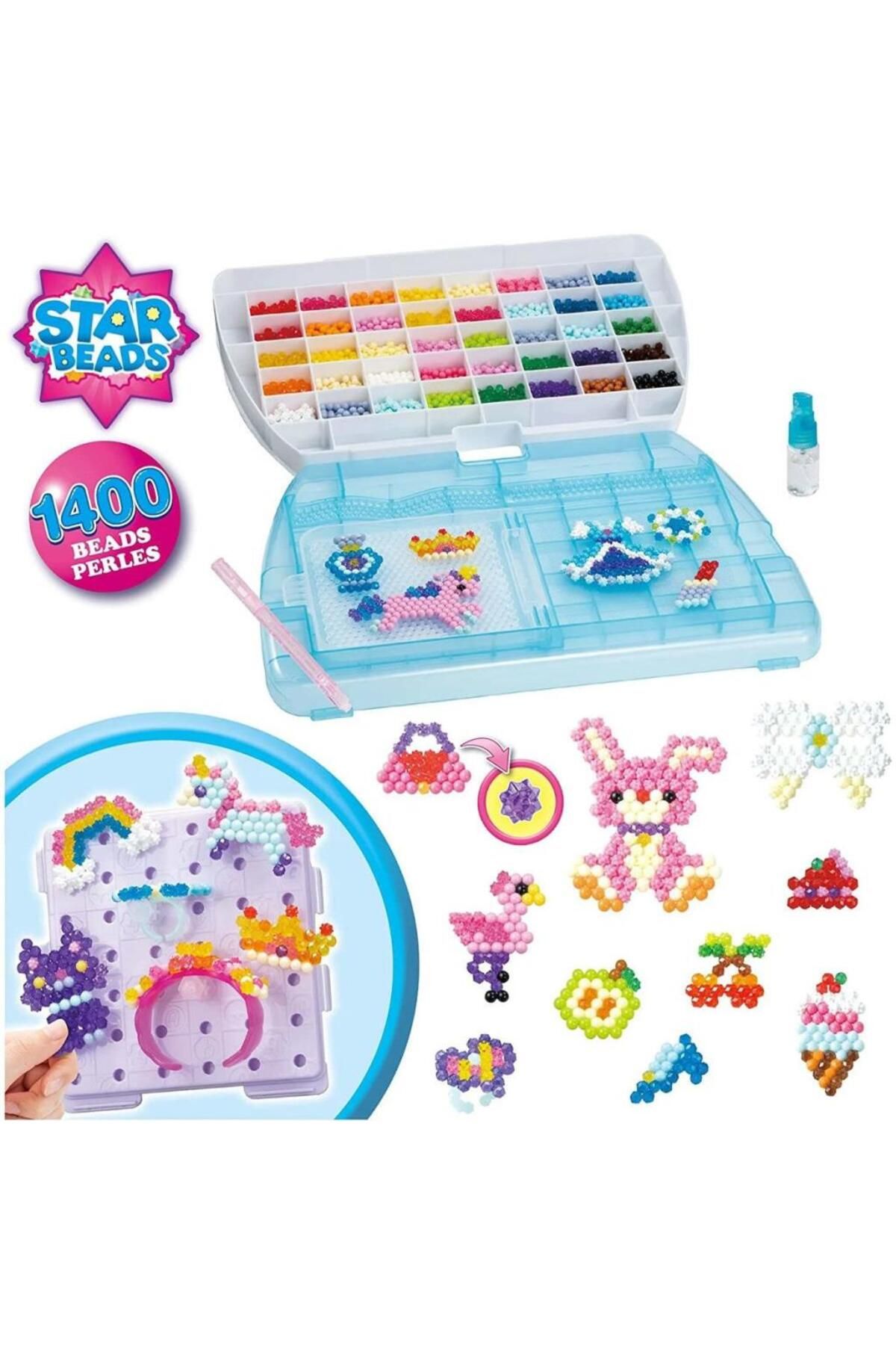 NW NessiWorld Nessiworld 31914 AquaBeads Çantalı Delüks Set 1400 parça +4 yaş