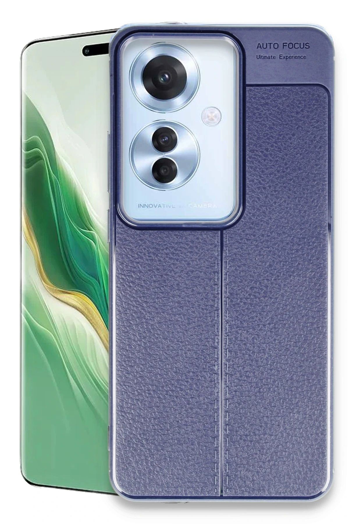 CepteToptan Oppo Reno 11F Kılıf Auto Focus Kapak - Lacivert