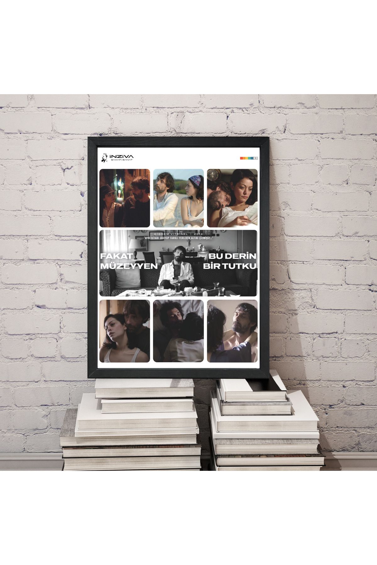 Home Fakat Müzeyyen Bu Derin Bir Tutku 30x40 Cm Çerçeveli Renkli Film Tasarımlı Poster