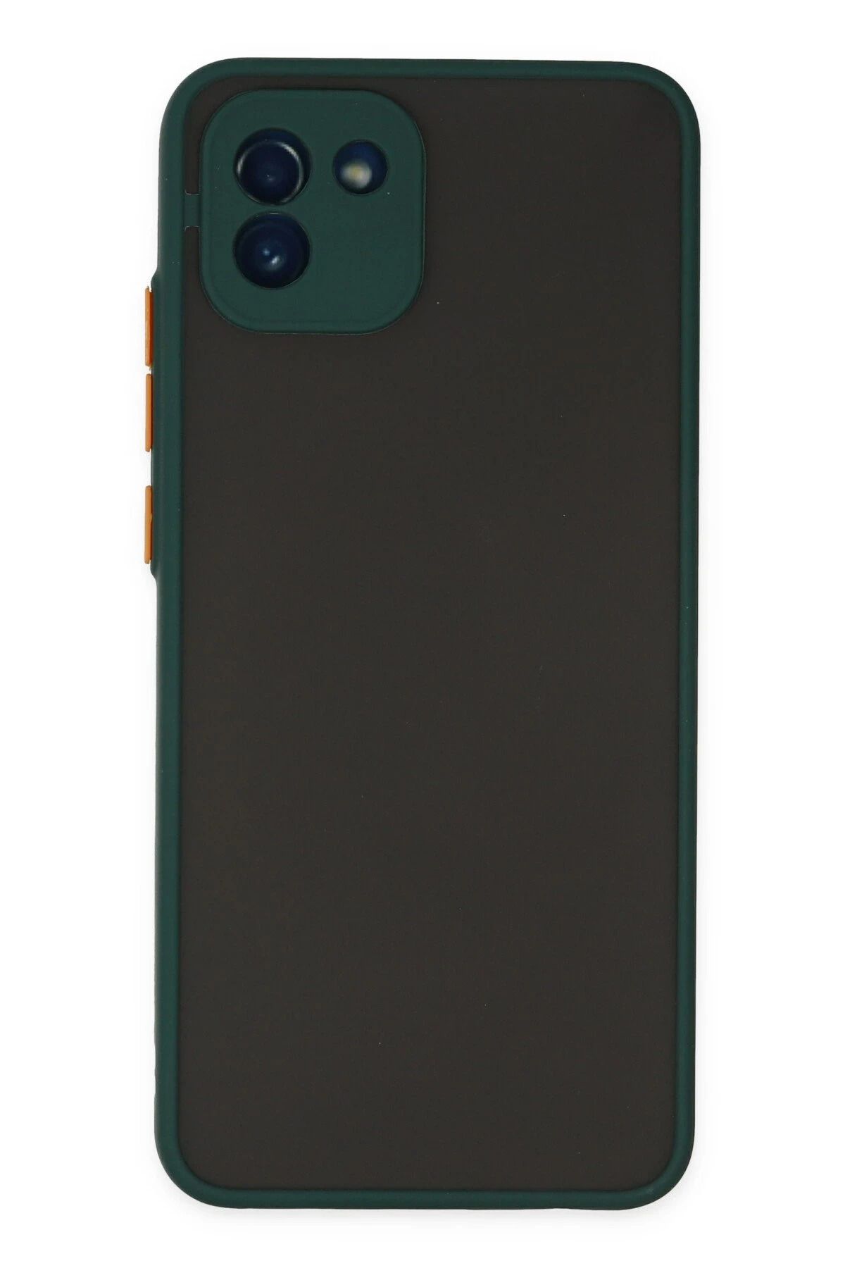 CepteToptan Samsung Galaxy A03 Kılıf Montreal Silikon Kapak - Yeşil