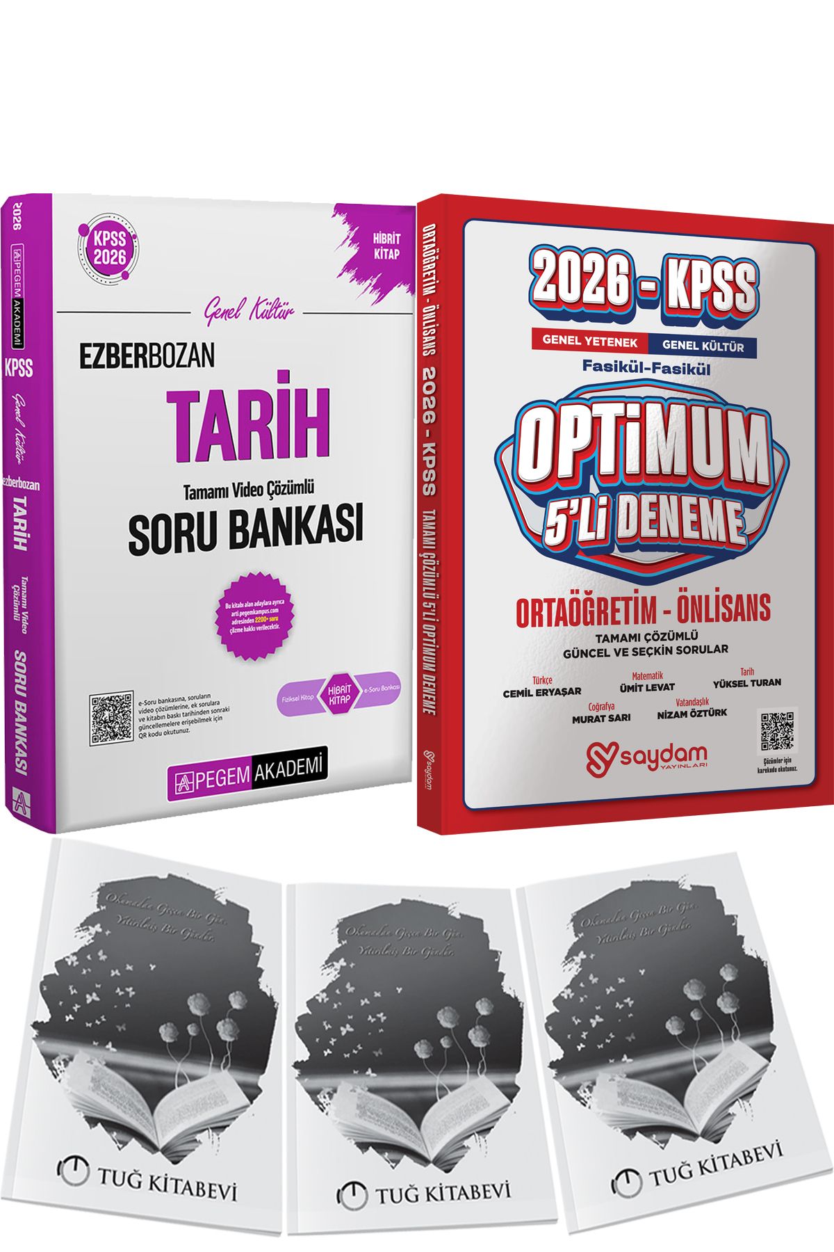 Pegem Akademi Yayıncılık 2026 KPSS Genel Yetenek Genel Kültür Ezberbozan Tarih Video Çözümlü Soru - Optimum 5 Deneme