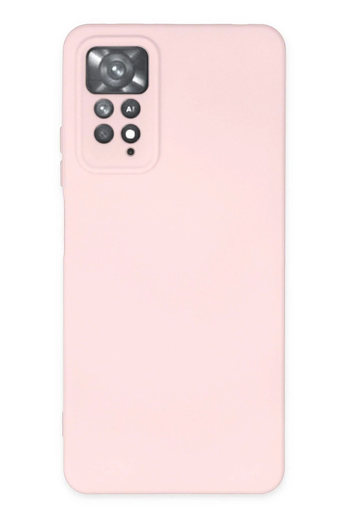 CepteToptan Xiaomi Redmi Note 11 Pro Kılıf Nano içi Kadife Silikon - Pudra