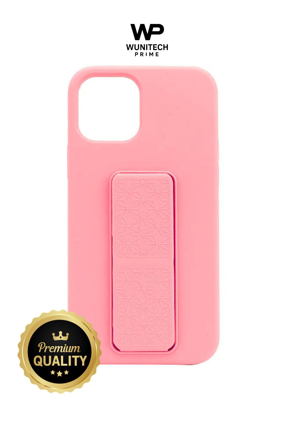 WUNİT Apple Iphone 15 PRO MAX Uyumlu Stantlı Renkli Silikon kılıf