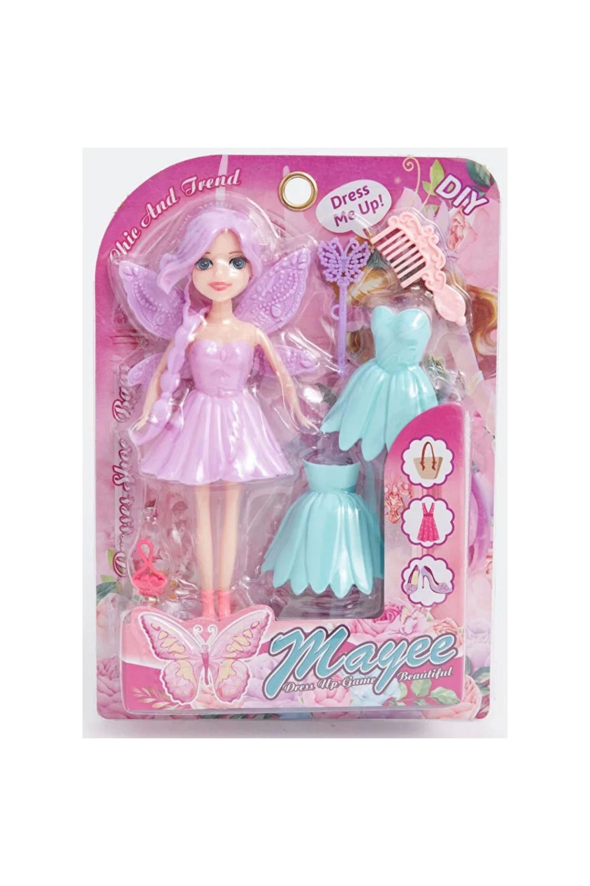 NW NessiWorld Nessiworld Karteleda Elbiseli Bebek Set