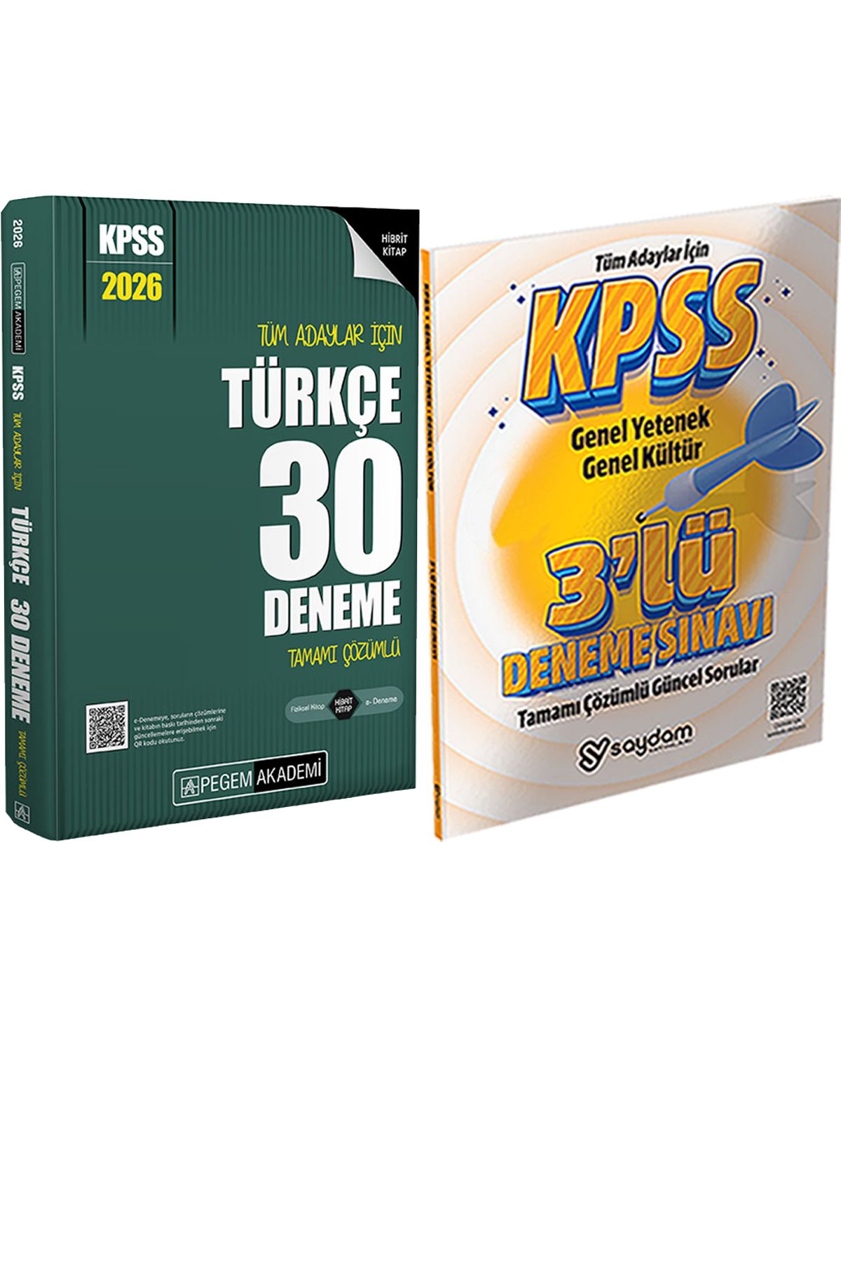 Pegem Akademi Yayıncılık 2026 KPSS Tüm Adaylar İçin Türkçe 30 Deneme Tamamı Çözümlü + 3 Deneme Hediye