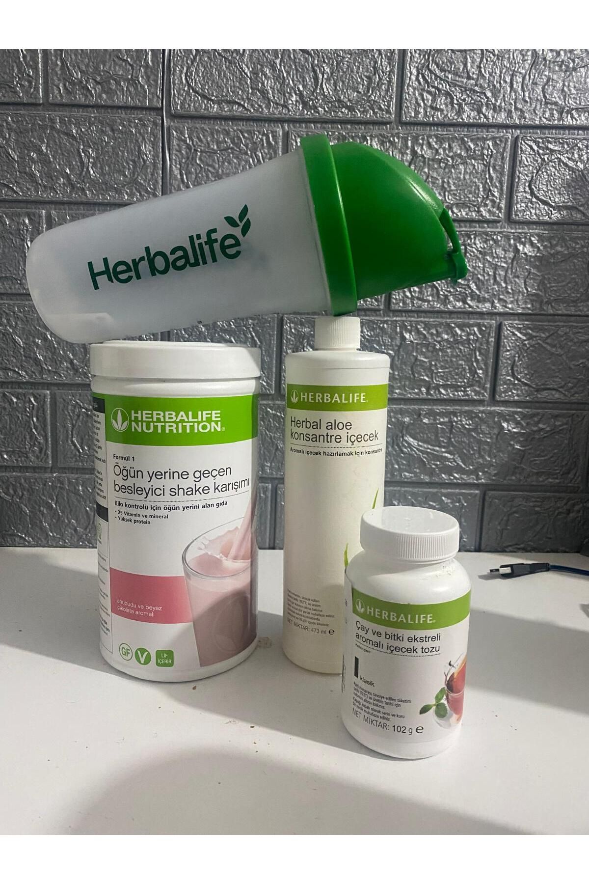 Herbalife HERBALİFE AHUDUDU SAHKE+ALOE+102 GR ÇAY+SHAKER