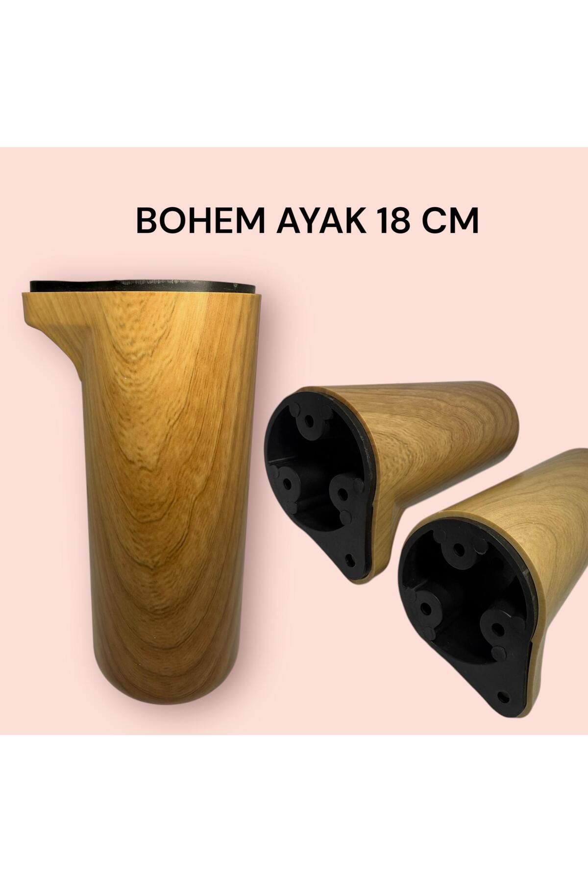 Store BOHEM 18 CM KÜBİK KAPLAMA AYAK MOBİLYA,TV ÜNİTESİ,DOLAP,KOLTUK,BAZA AYAĞI ( SERT PLASTİK )