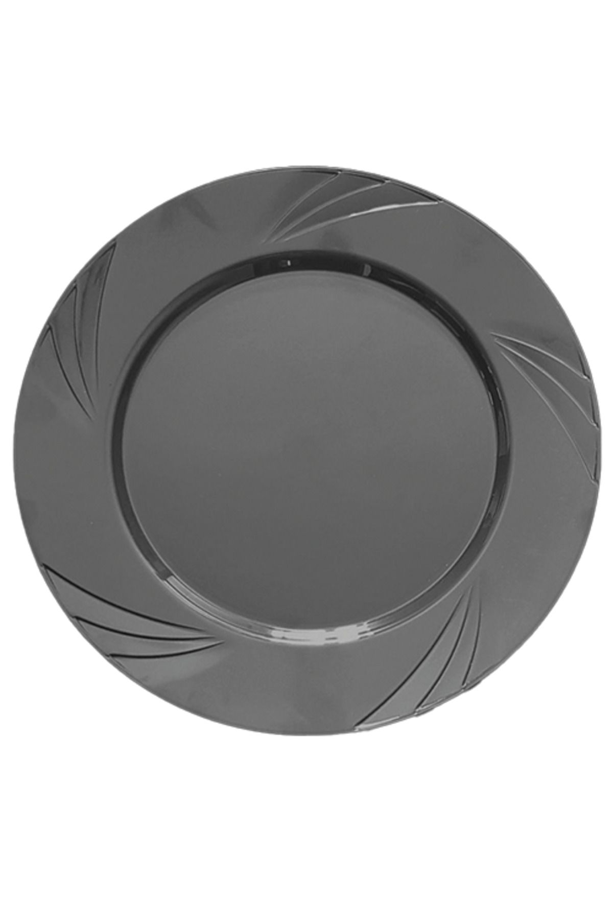 KOLİTÜRK Silver 22,5 cm 9″ inç Parti Tabağı 6'lı Paket - Koli İçi 24 Paket