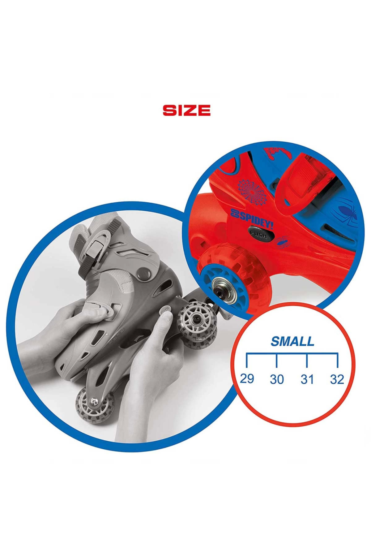 اسکیت سهچرخ اینلاین مرد عنکبوتی