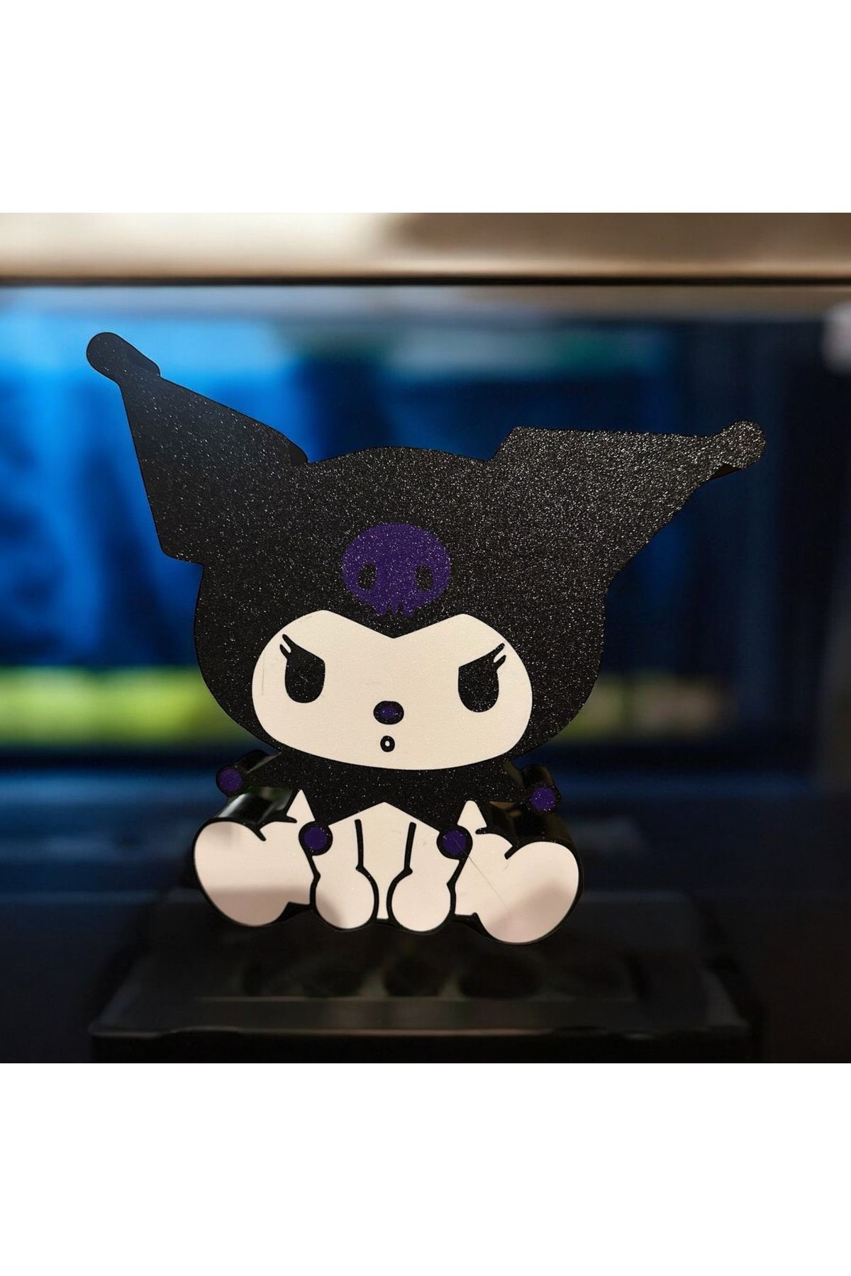 Melodyone Kuromi Masaüstü Ledli Biblo Dekoratif Gece Lambası Sevimli Anime