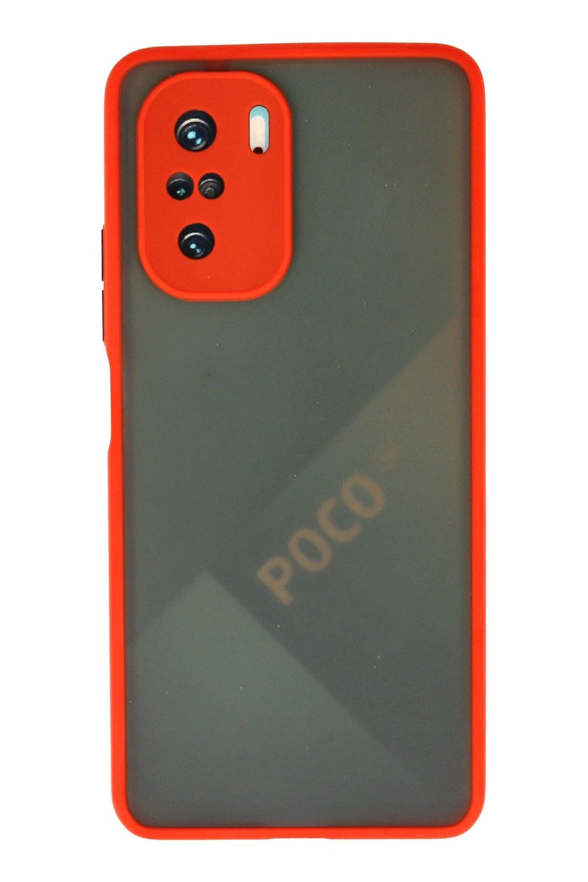 CepteToptan Xiaomi Poco F3 Kılıf Montreal Silikon Kapak - Kırmızı