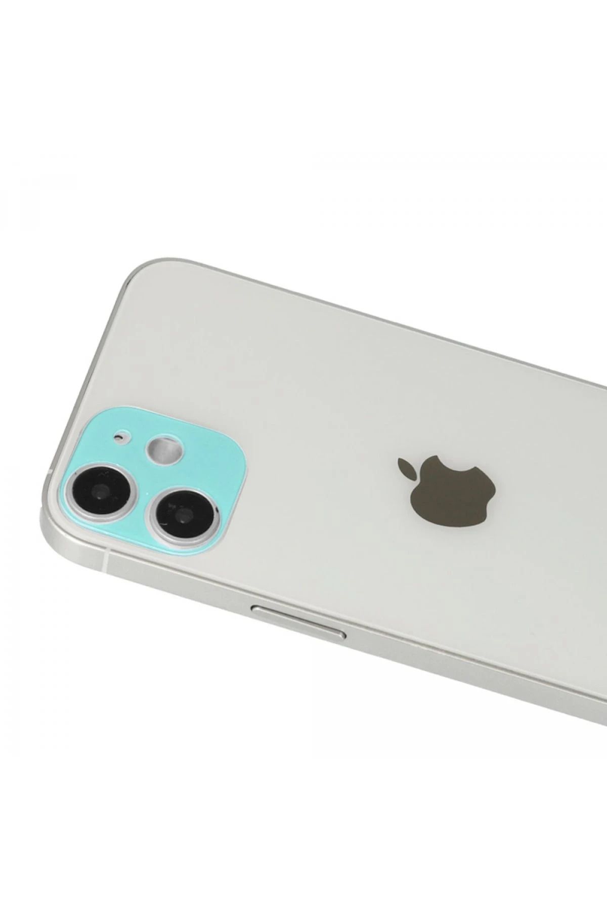 CepteToptan iPhone 12 uyumlu Rainbow Kamera Lens Koruma Cam - Yeşil