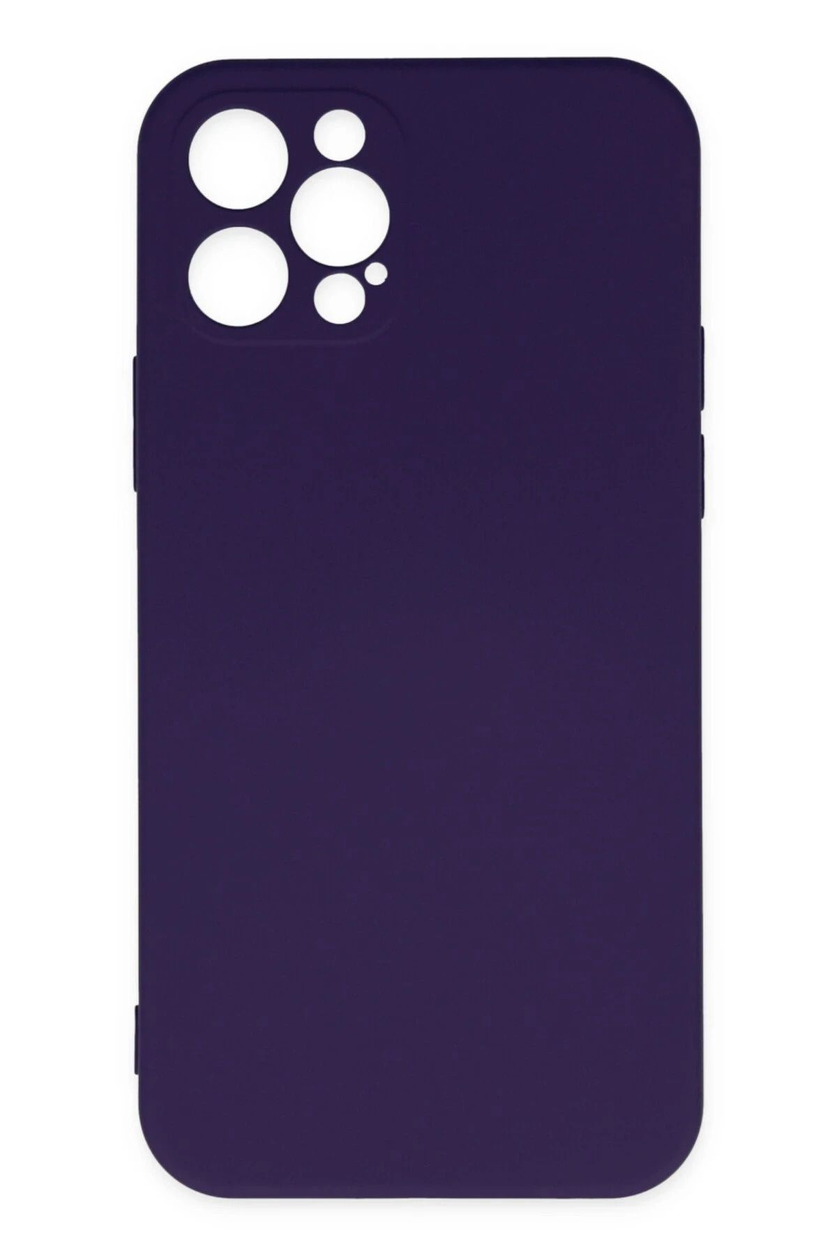 CepteToptan iPhone 12 Pro Max Kılıf Nano içi Kadife Silikon - Mor