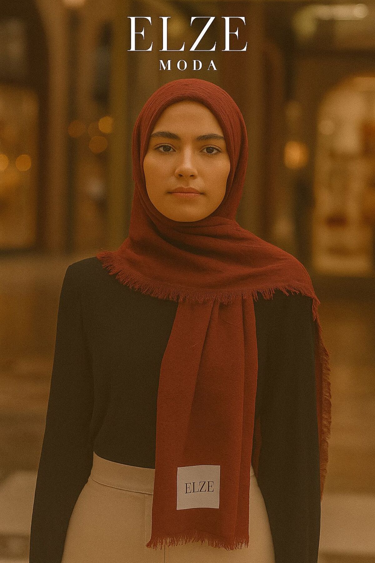 ELZE MODA BAMBU KRAŞ A KALİTE PREMİUM ŞAL
