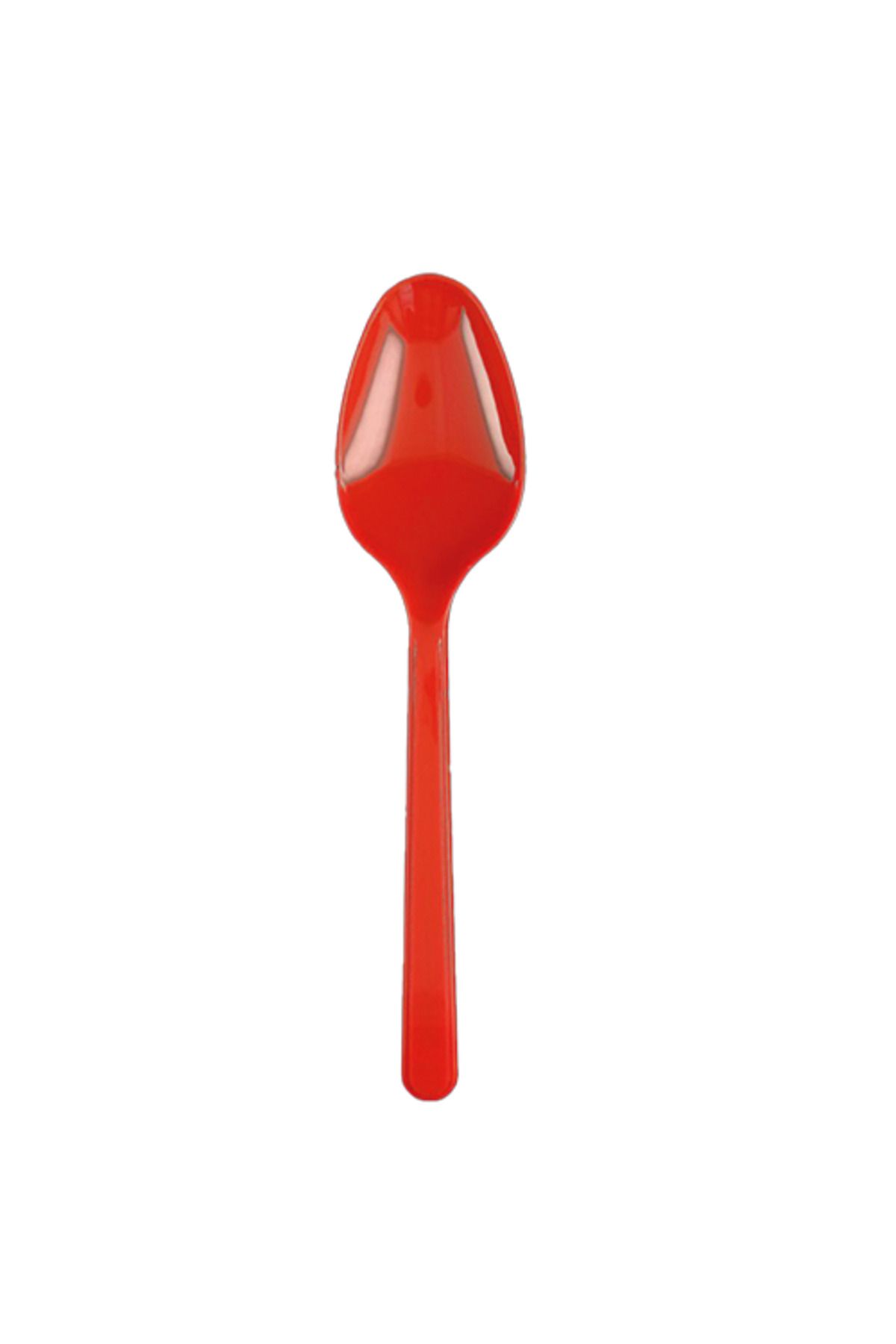 KOLİTÜRK Kırmızı Parti Lüx Plastik Kaşık 25'li Paket - Koli İçi 80 Paket