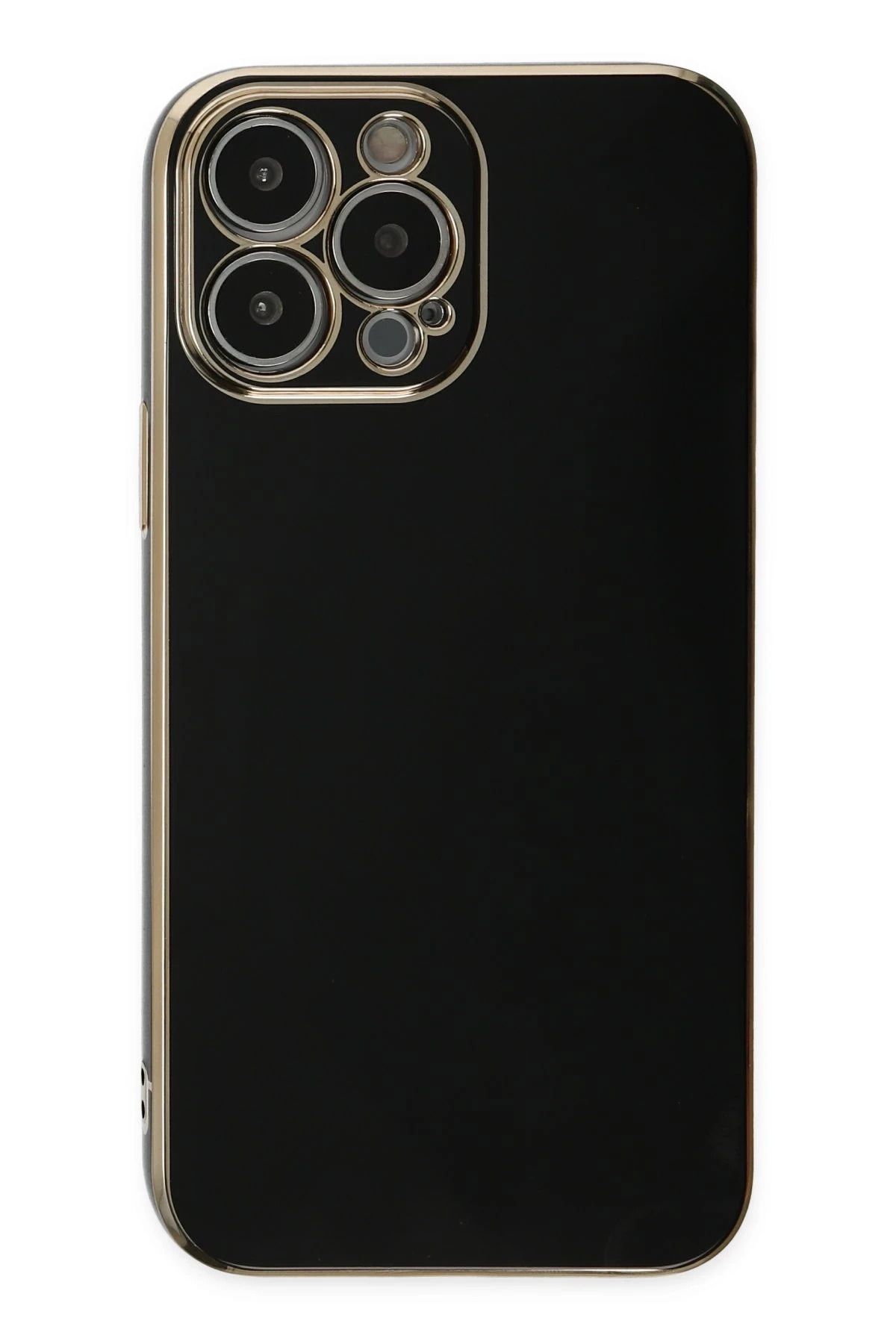 CepteToptan iPhone 15 Pro Max Kılıf Volet Silikon - Siyah