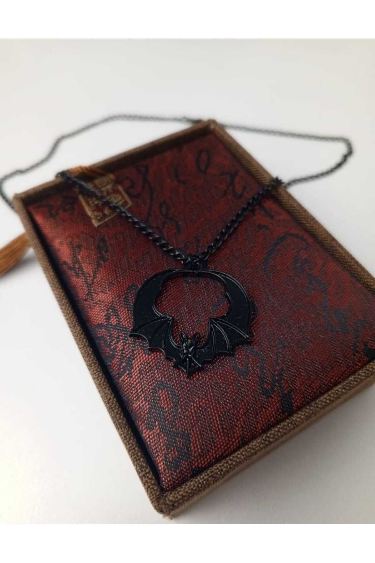 Butik Silver Antic Gothic Yarasa Kanat Kolye