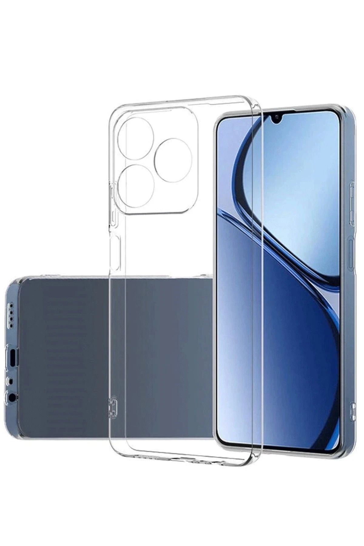 CepteToptan Realme C61 Kılıf Lüx Şeffaf Silikon