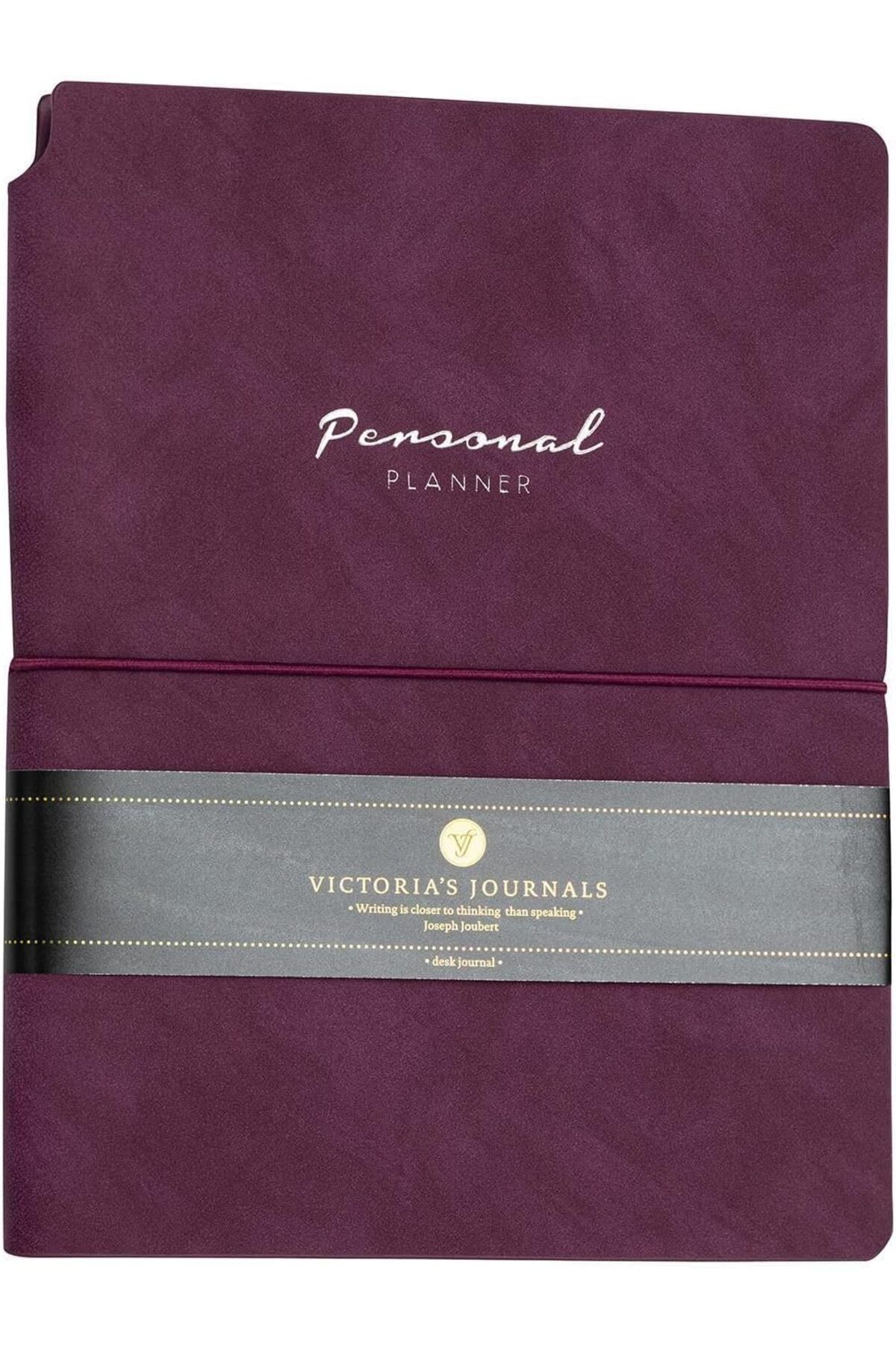 STOREMAX lvnmblya Vegan Deri Esnek Kapaklı Lastikli Planlayıcı Çizgili Not Defteri 19x25 cm Mor Shop Dees
