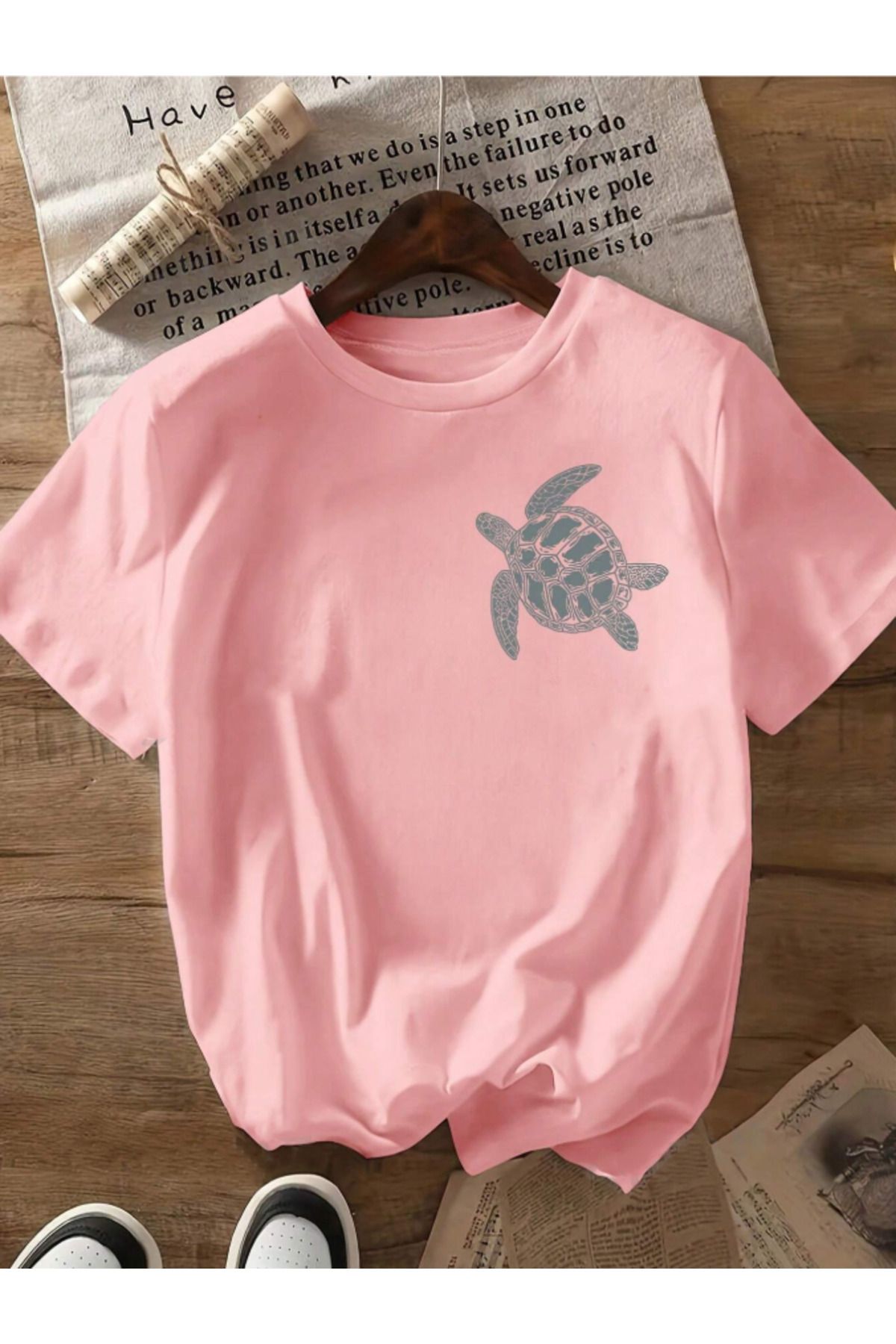 COHERENT Unisex Erkek/Kadın CARET Özel Baskılı Oversize Pamuklu T-Shirt