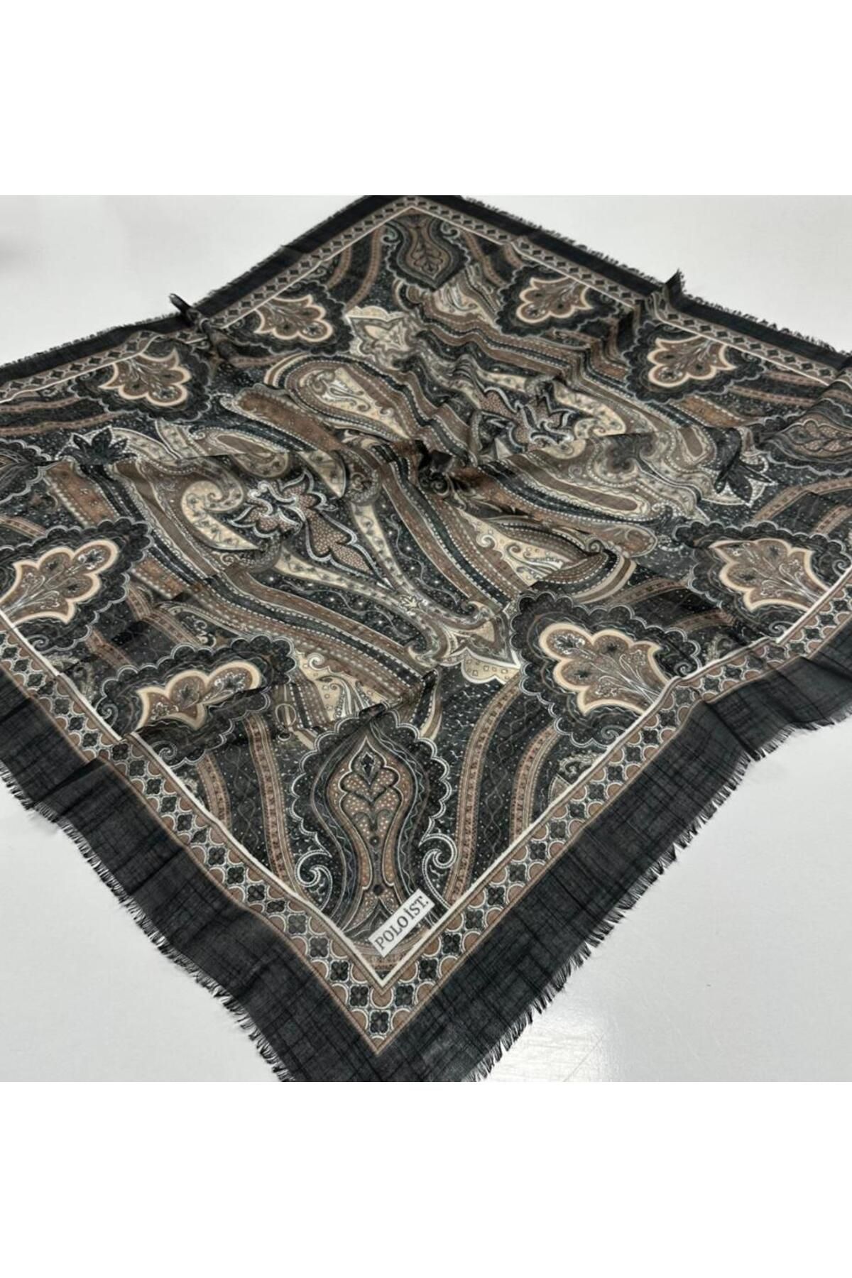 Asel Scarf polo.ist pamuklu flamlı eşarp