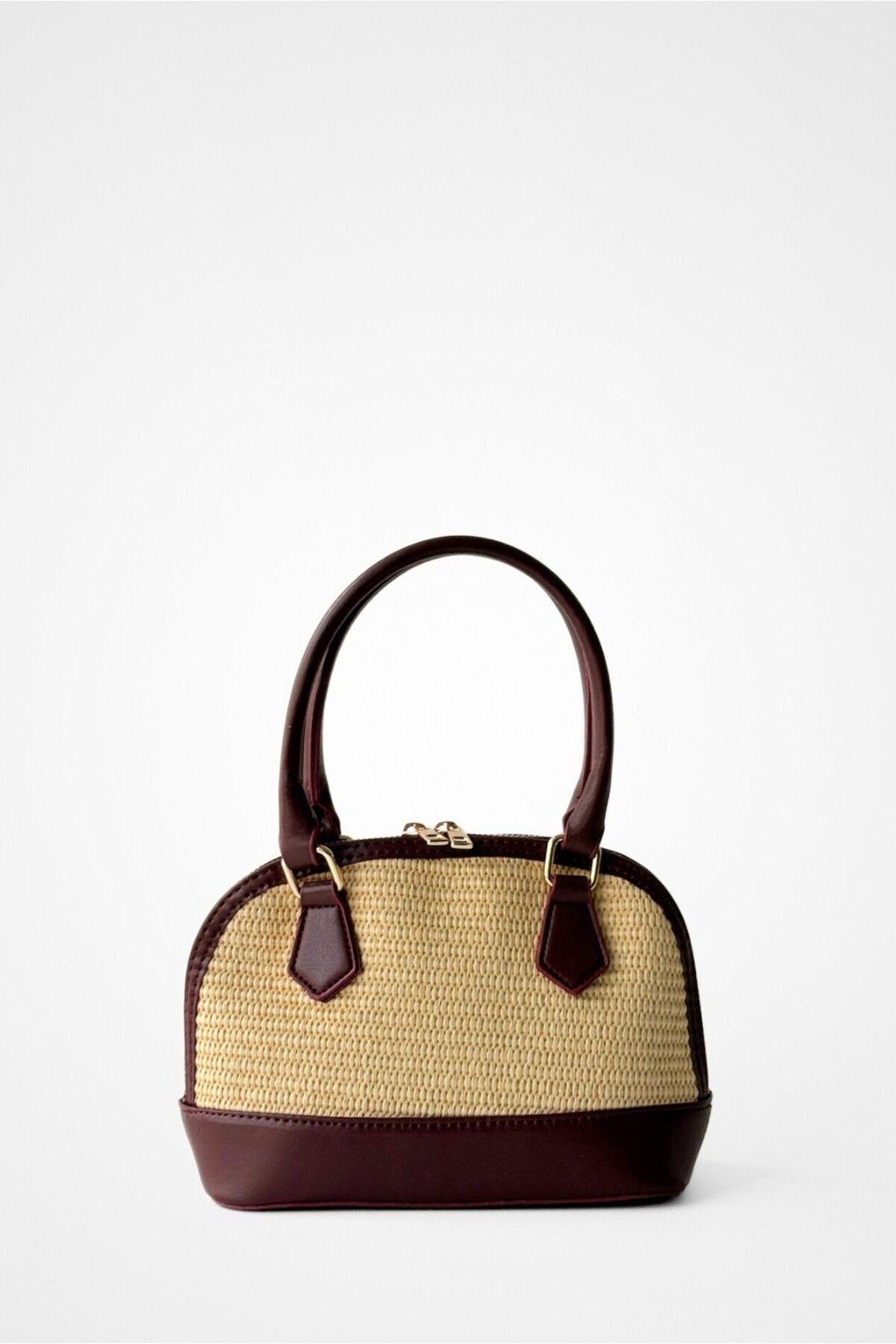 Yuka Atelier Betty Hasır Çapraz Askılı Mini El Çantası
