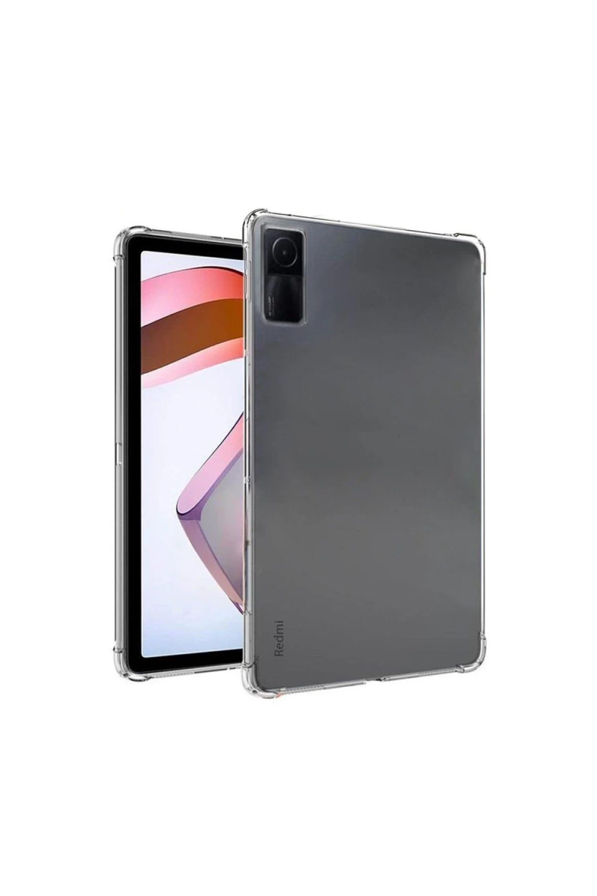 CepteToptan Xiaomi Redmi Pad SE 4G Kılıf Anti Şeffaf Tablet Silikon - Şeffaf