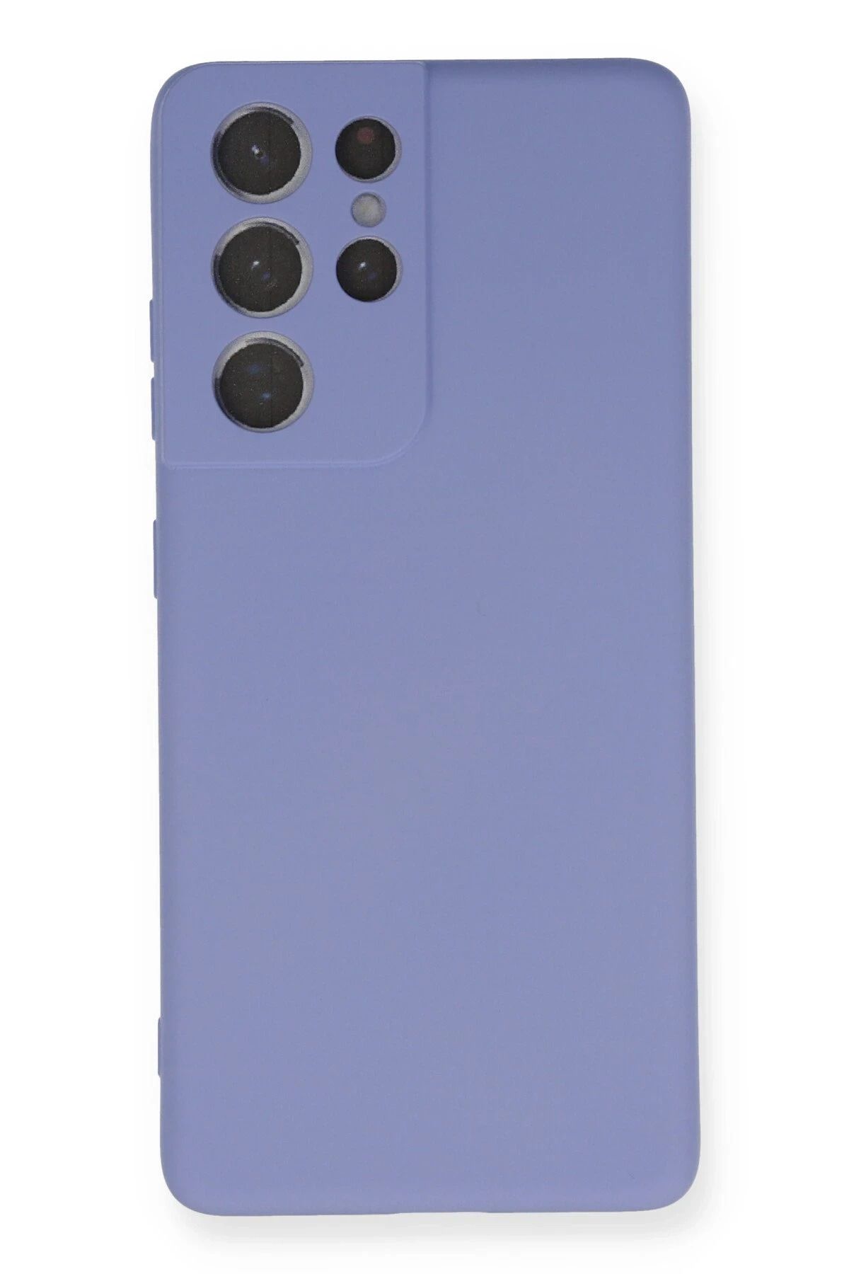 CepteToptan Samsung Galaxy S21 Ultra Kılıf Nano içi Kadife Silikon - Lila