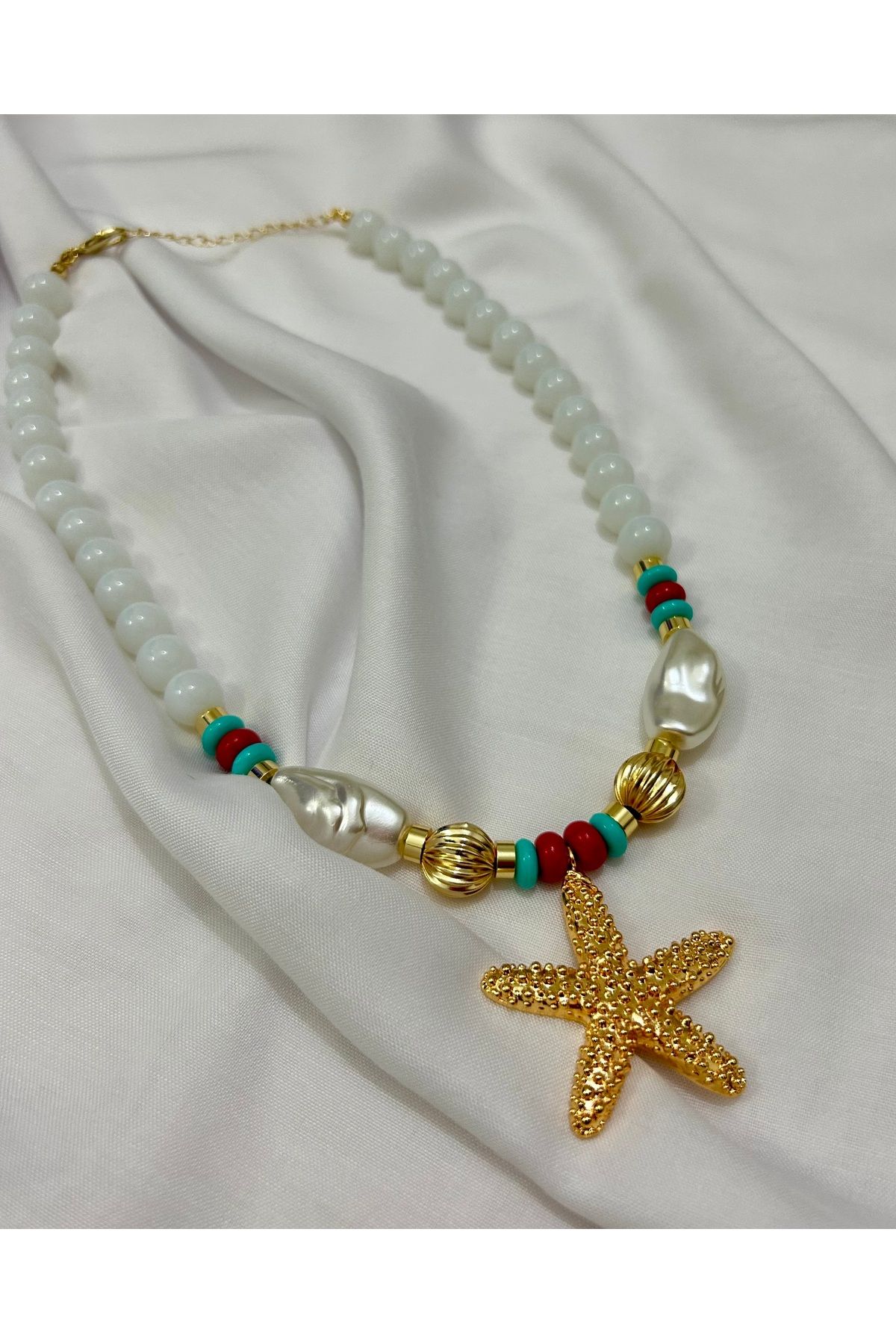 ayoljewelry Denizyıldızı Taşlı Kolye