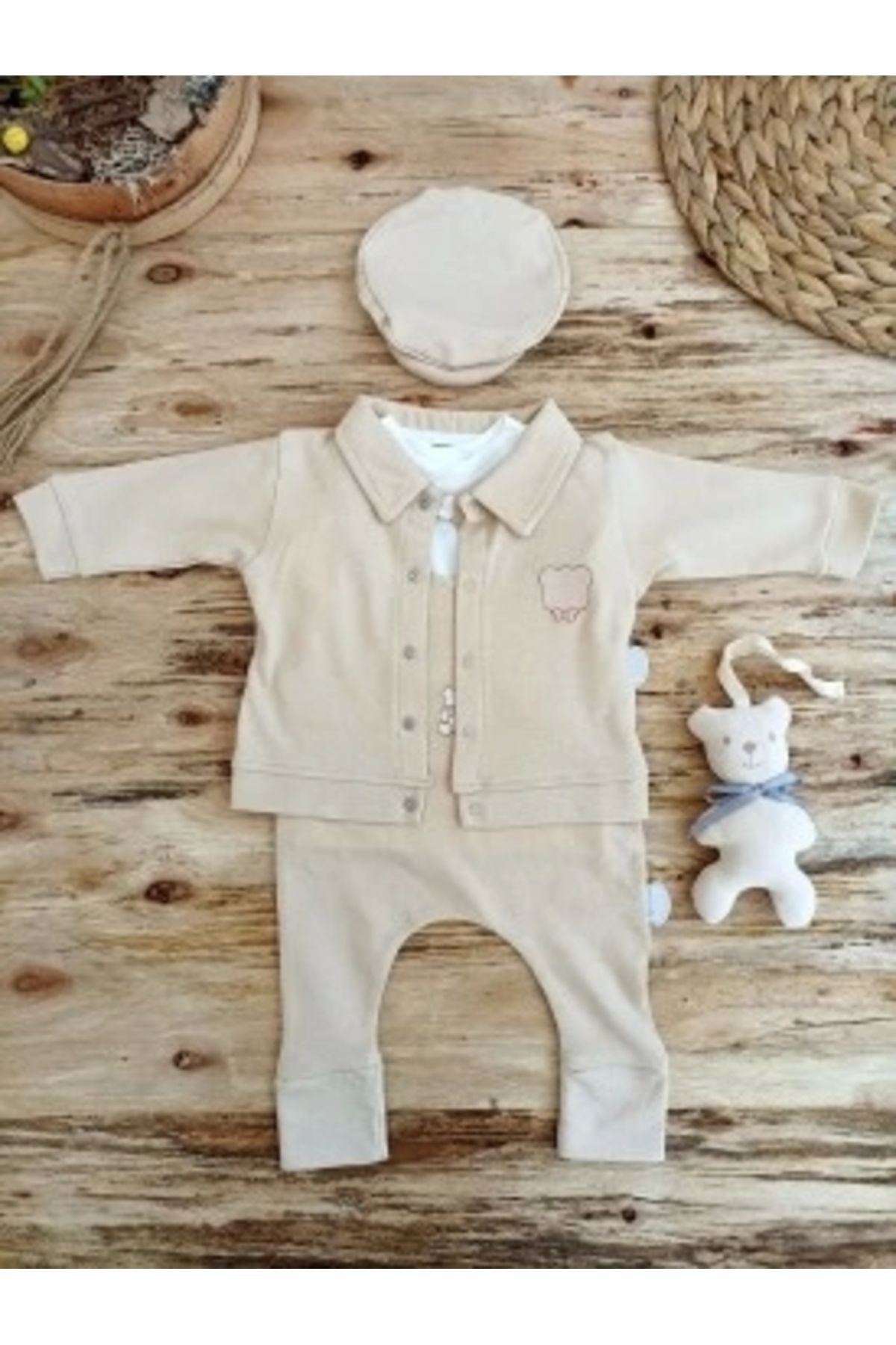 Diji Baby 3-6 6-9 9-12 Ay Oyuncaklı Altınbaşak 5li Kız Erkek Bebek Takımı