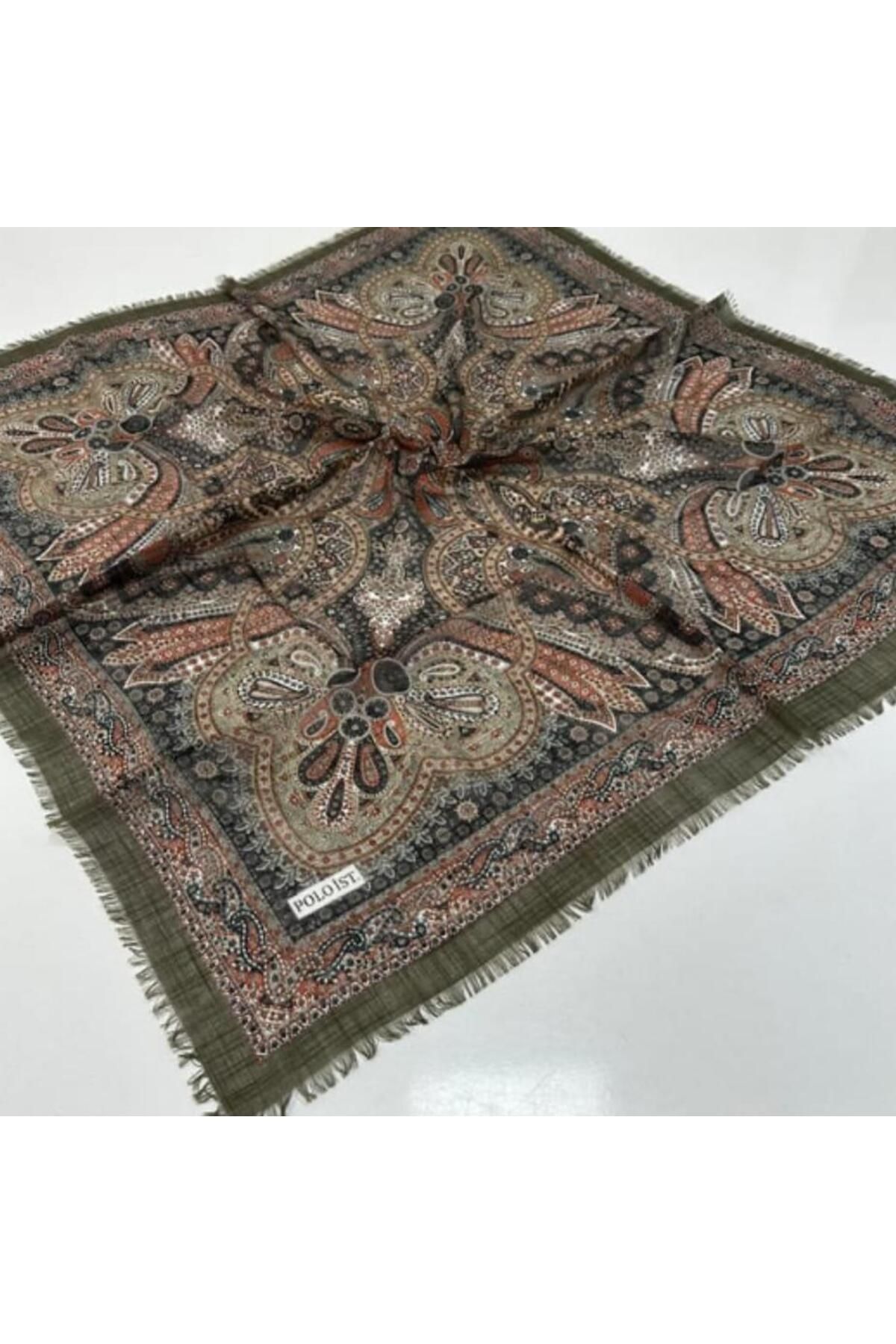 Asel Scarf Poloist Pamuklu Flamlı Eşarp