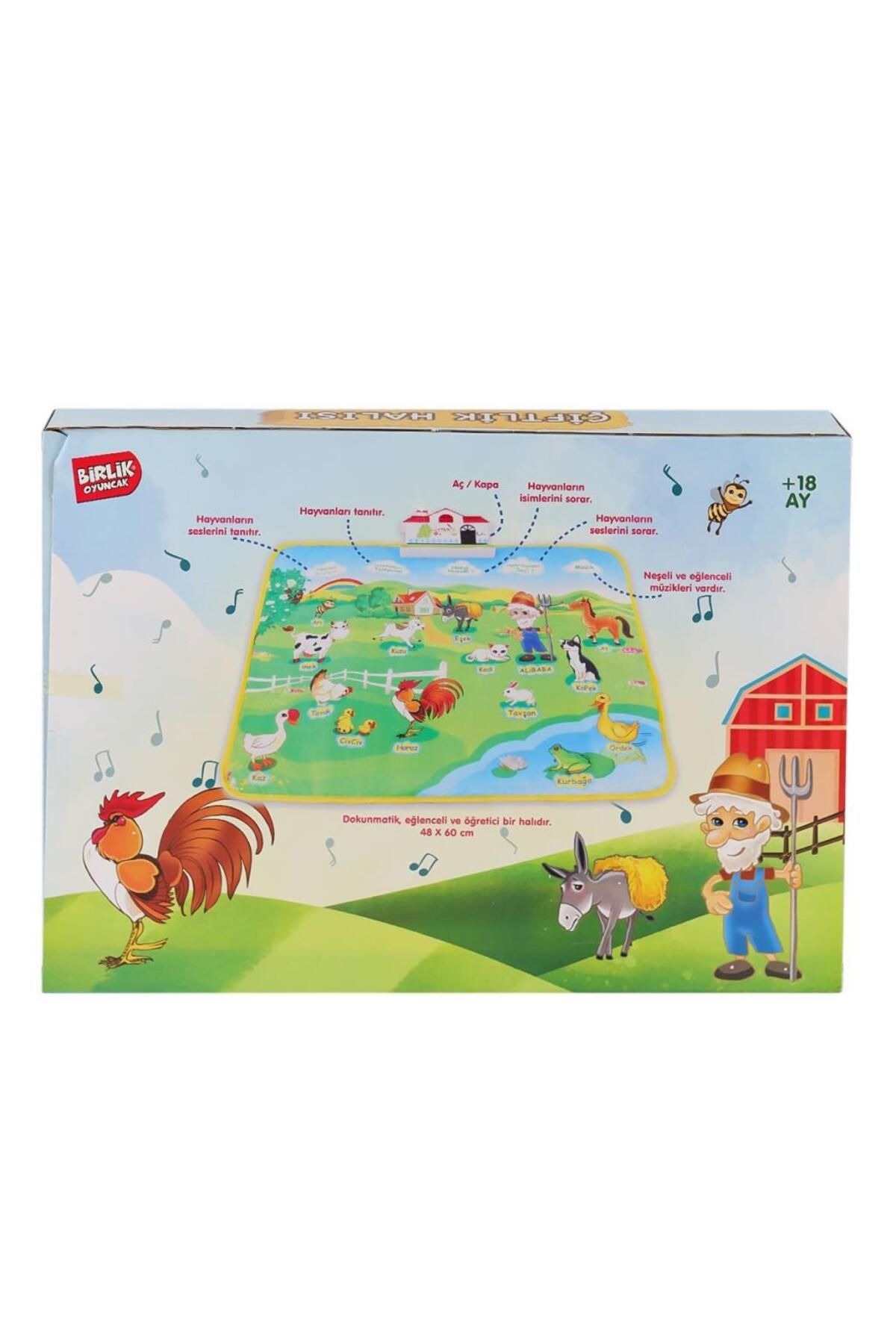 NW NessiWorld Nessiworld YY-571 A622374TR-U Sesli ve Işıklı Eğitici Çiftlik Halısı -Birliktoys
