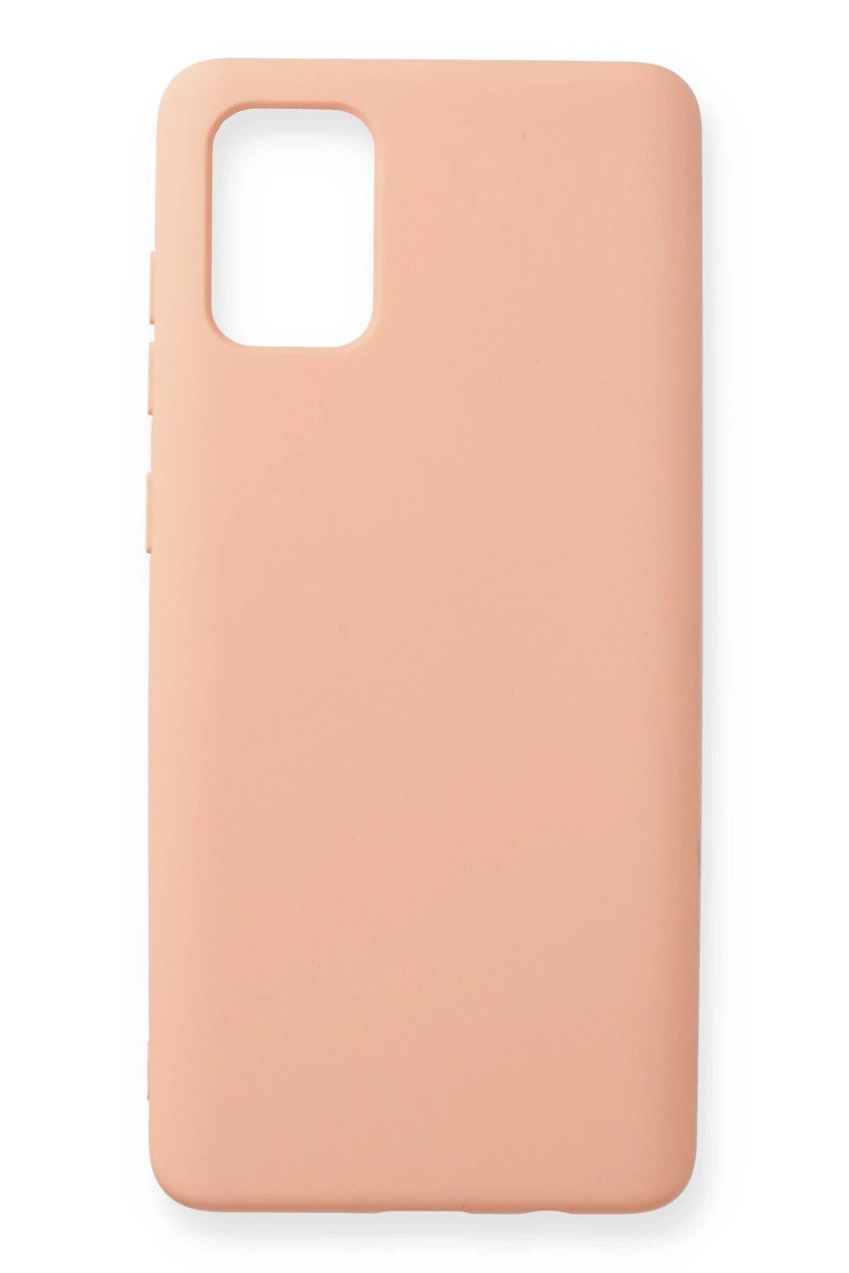 CepteToptan Samsung Galaxy A71 Kılıf Nano içi Kadife Silikon - Pudra