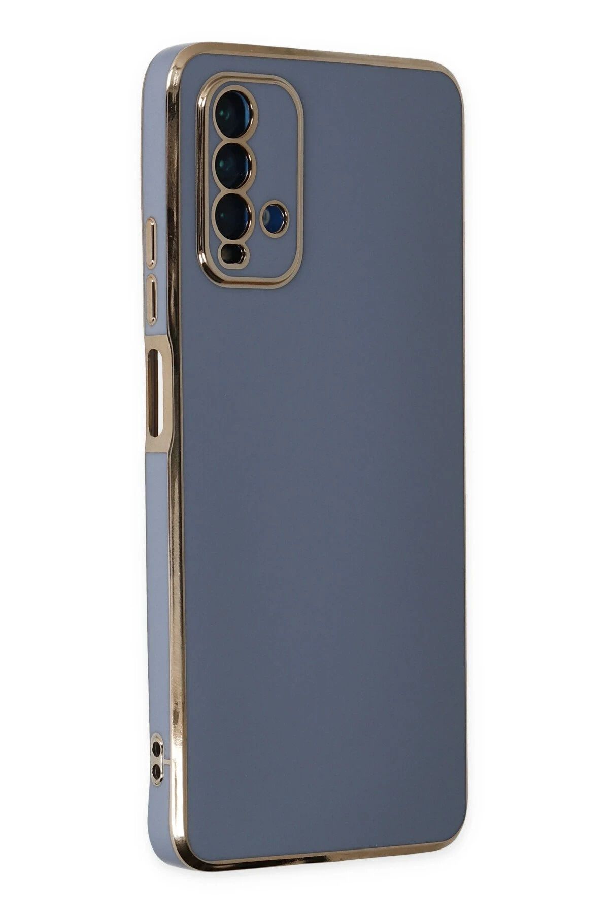 CepteToptan Xiaomi Redmi 9T Kılıf Volet Silikon - Mavi