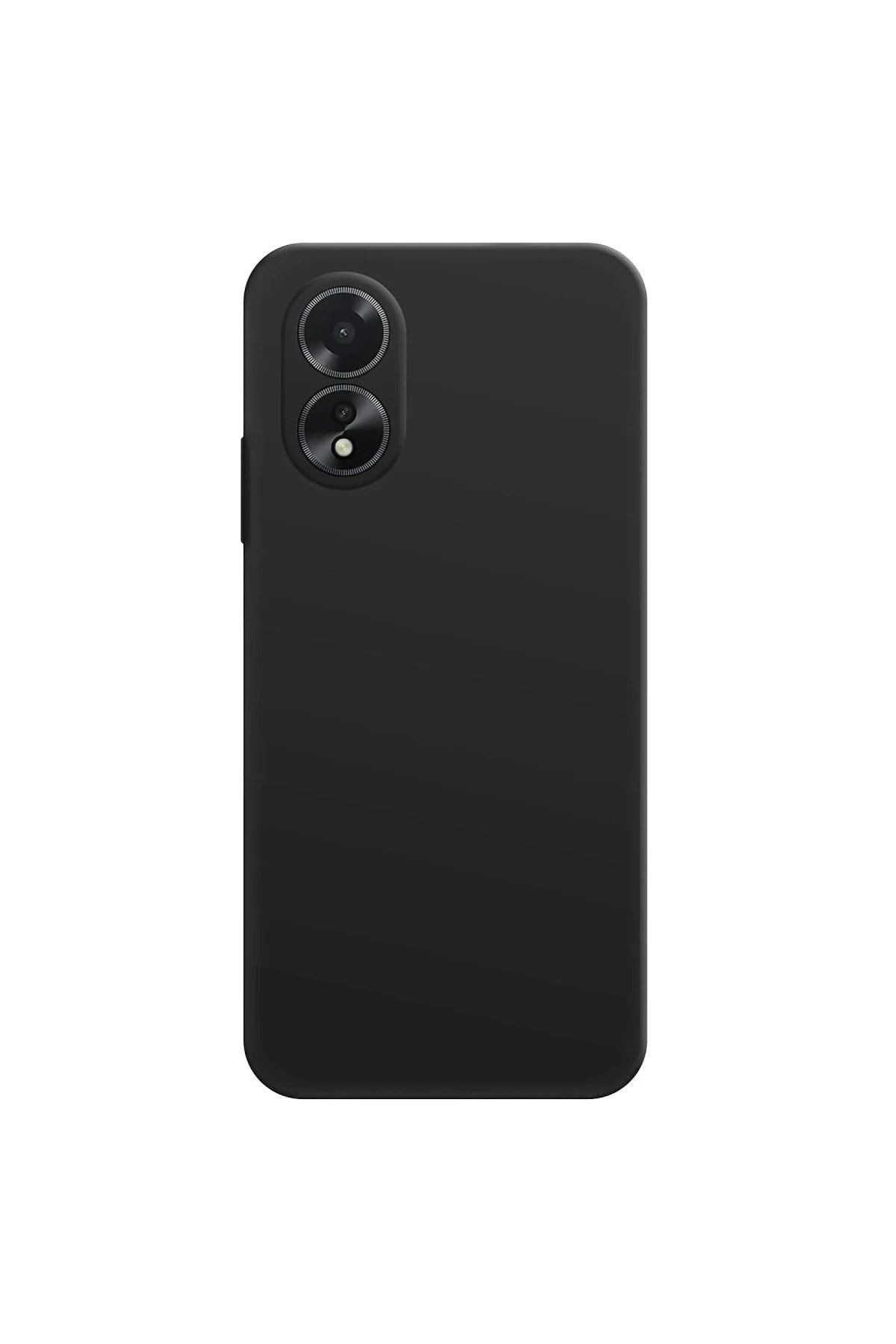 CepteToptan Oppo A38 Kılıf First Silikon - Siyah