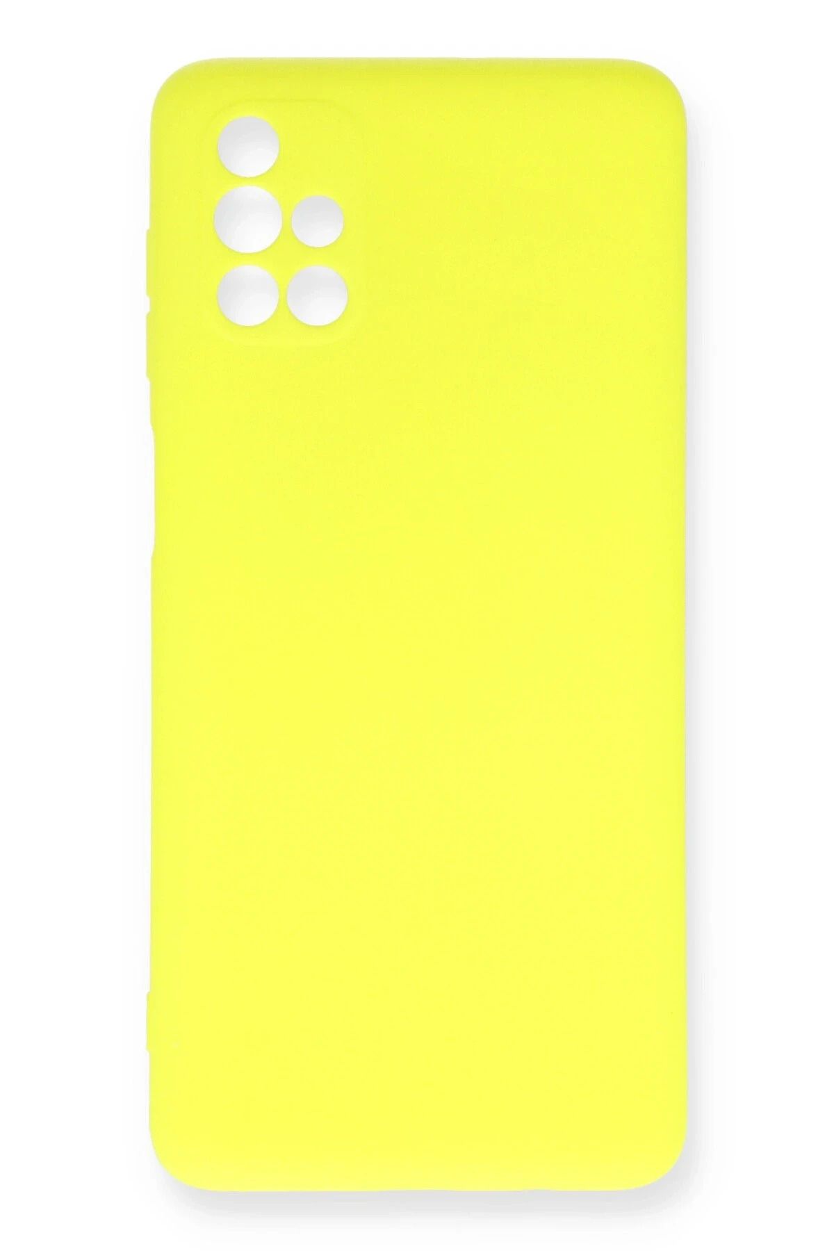 CepteToptan Samsung Galaxy M51 Kılıf Nano içi Kadife Silikon - Sarı