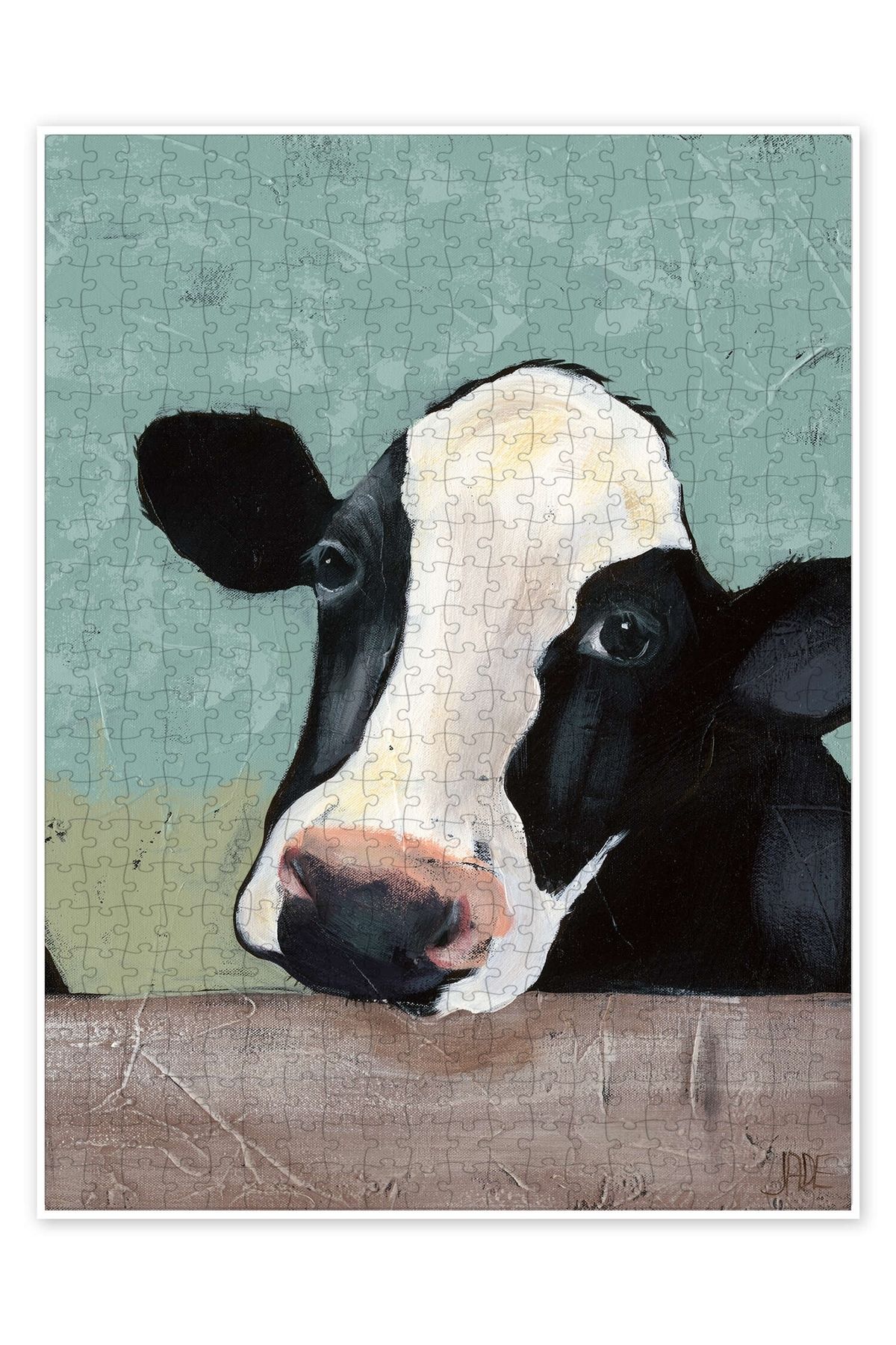 Jeronkarji Holstein İnek III 500 Parça Puzzle Yapboz Kedi Köpek Temalı Doğa ve Orman Hayvanları