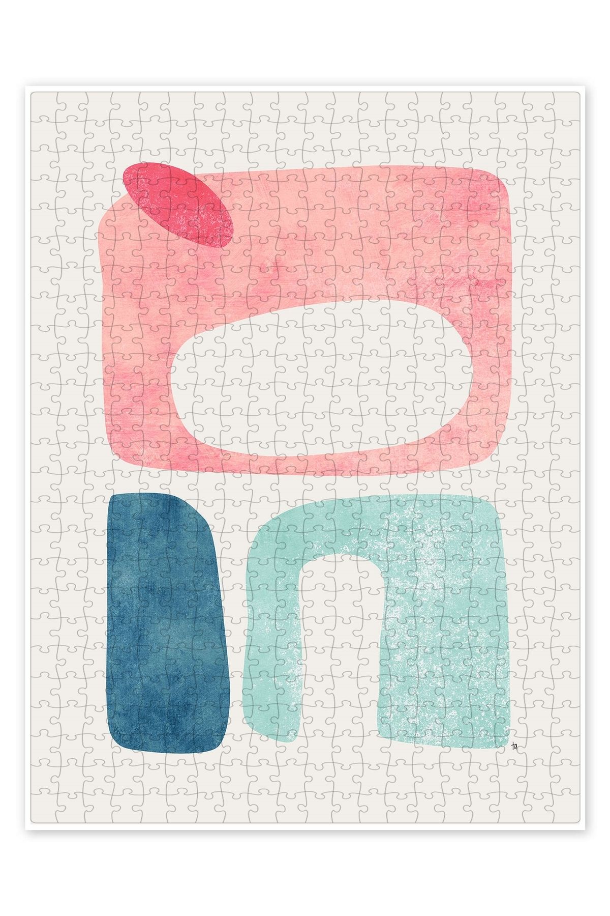 Jeronkarji Lunia 500 Parça Puzzle Yapboz Bohem Soyut Sanat Temalı