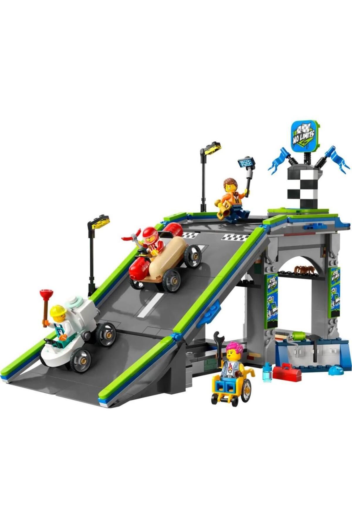 NW NessiWorld Nessiworld 60460 Lego City Senin Kuralların: Yarış Arabası Rampa Parçası 436 parça +6 yaş