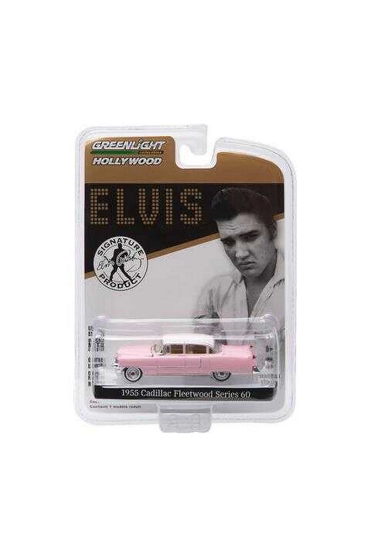 NW NessiWorld Nessiworld Greenlight 1/64 Hollywood Series 14 - Elvis Presley (1935-77) - 1955 Cadillac Fleetwood