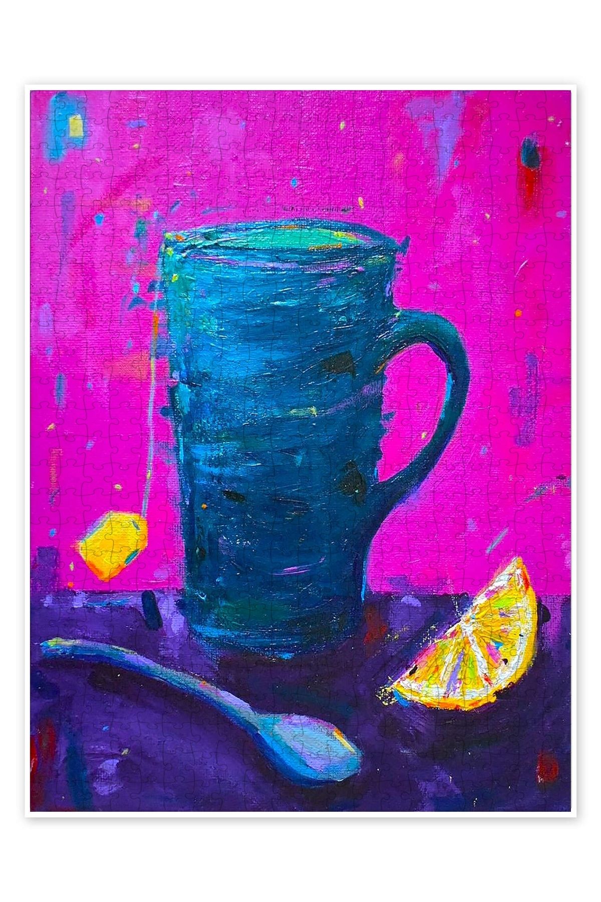 Jeronkarji Limonlu Çay 500 Parça Puzzle Yapboz Mutfak Temalı Yetişkinler için