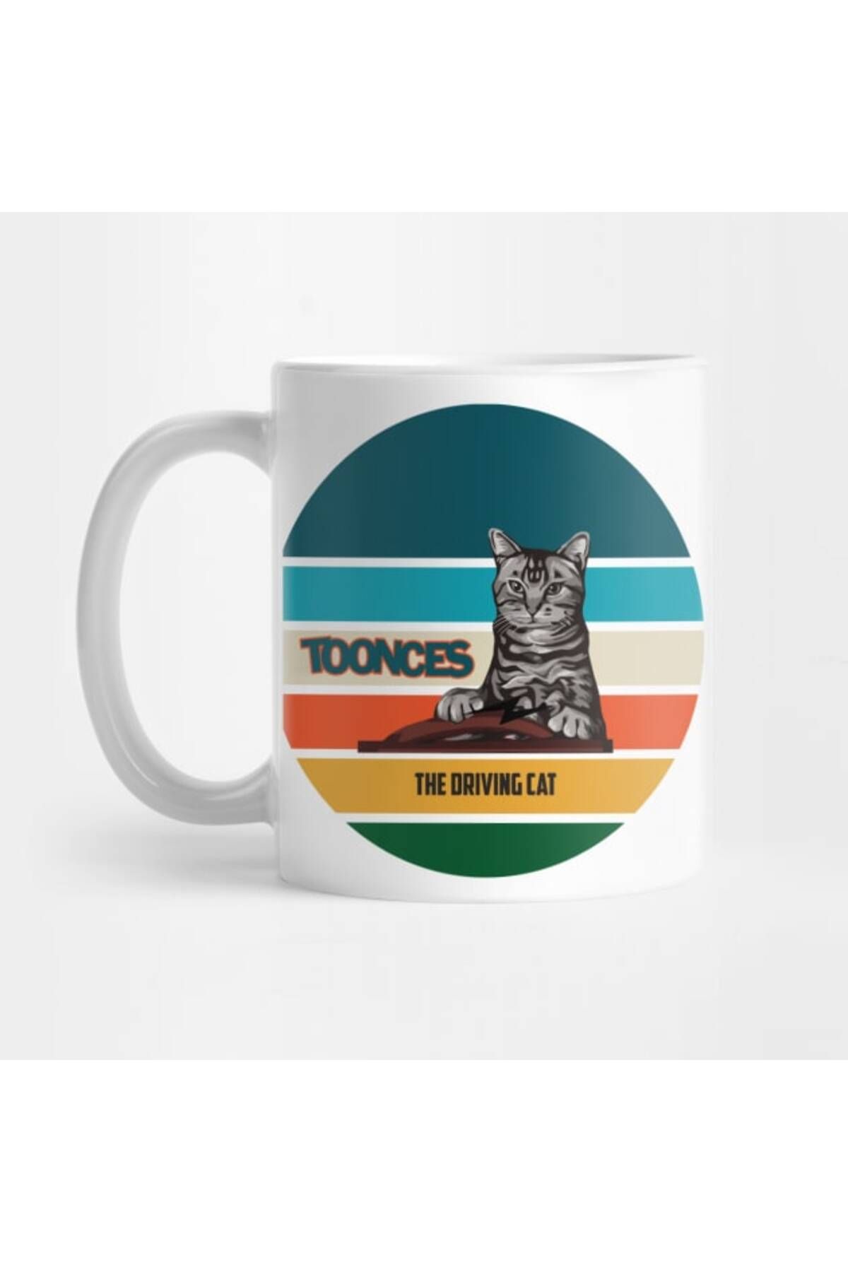 Pixxa Toonces The Driving Cat - Sürücü Kedi Kupa Bardak