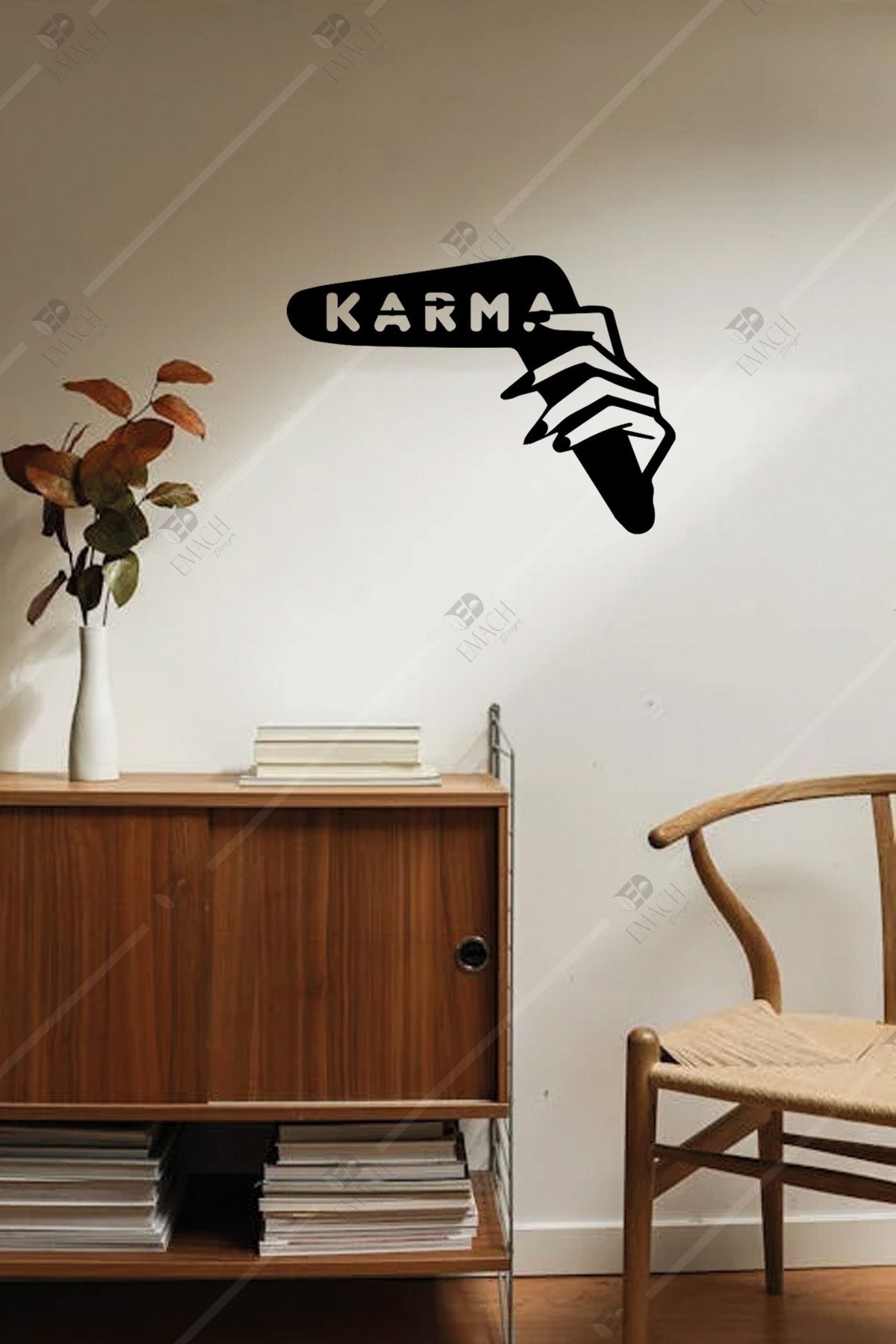 Emach Dizayn Karma Yasası Ahşap Duvar Dekorasyonu