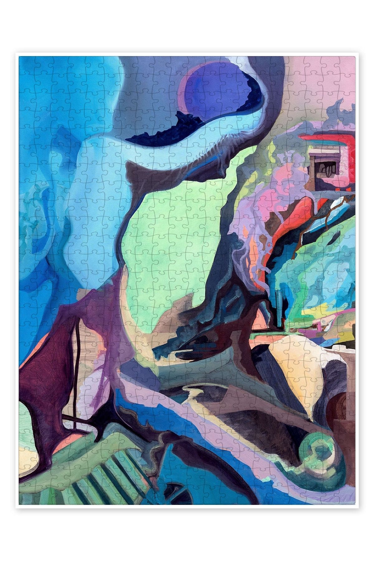 Jeronkarji Keşif istasyonu 500 Parça Puzzle Yapboz Bohem Soyut Sanat Temalı