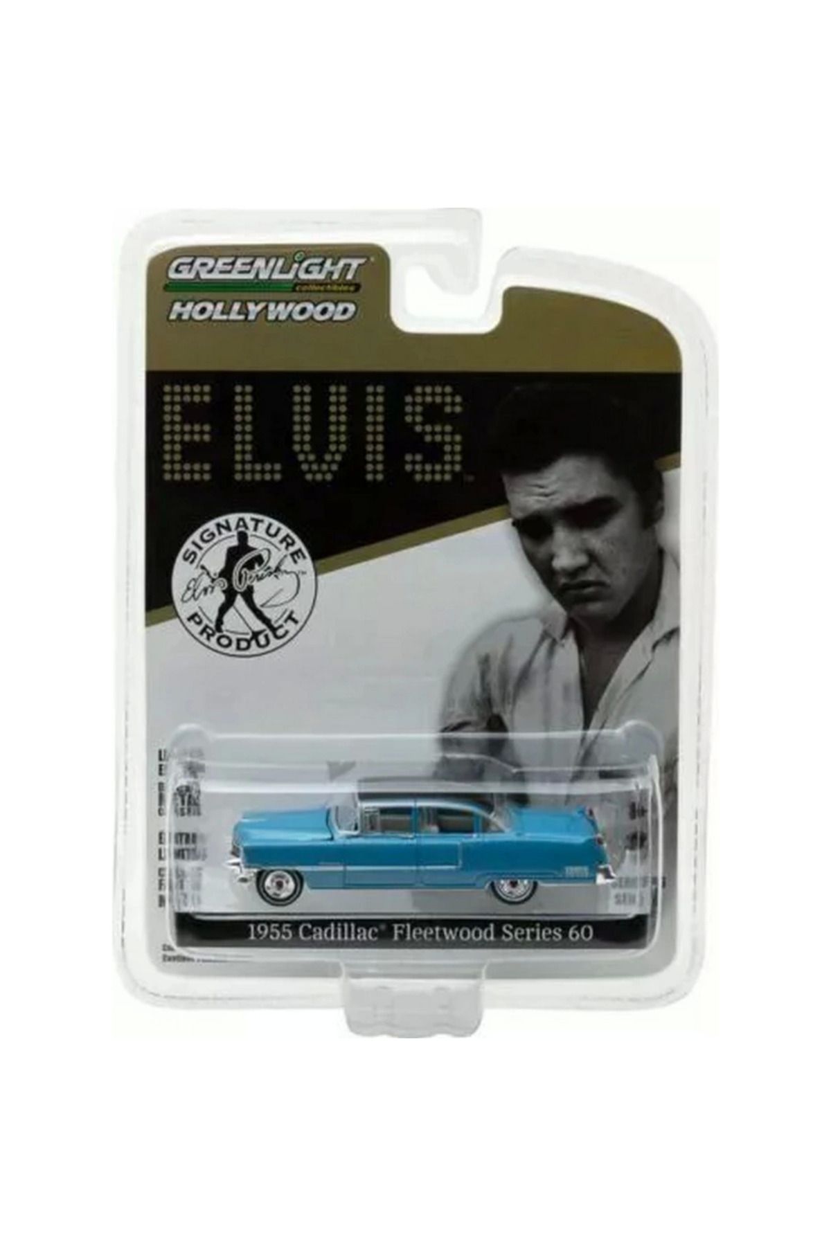NW NessiWorld Nessiworld Greenlight 1/64 Hollywood Series 16 - Elvis Presley (1935-77) - 1955 Cadillac Fleetwood