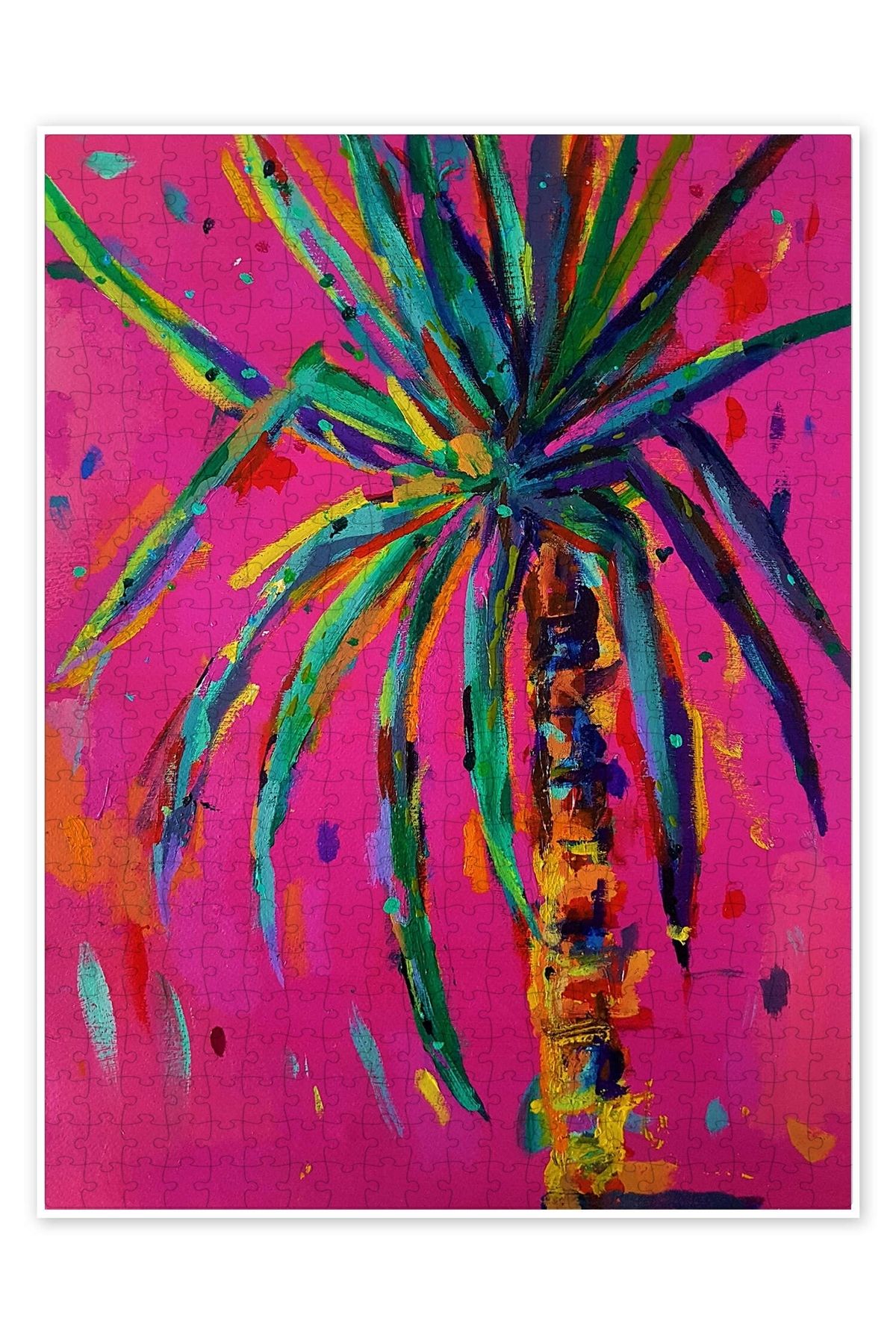 Jeronkarji Yucca 500 Parça Puzzle Yapboz Bohem Soyut Sanat Temalı