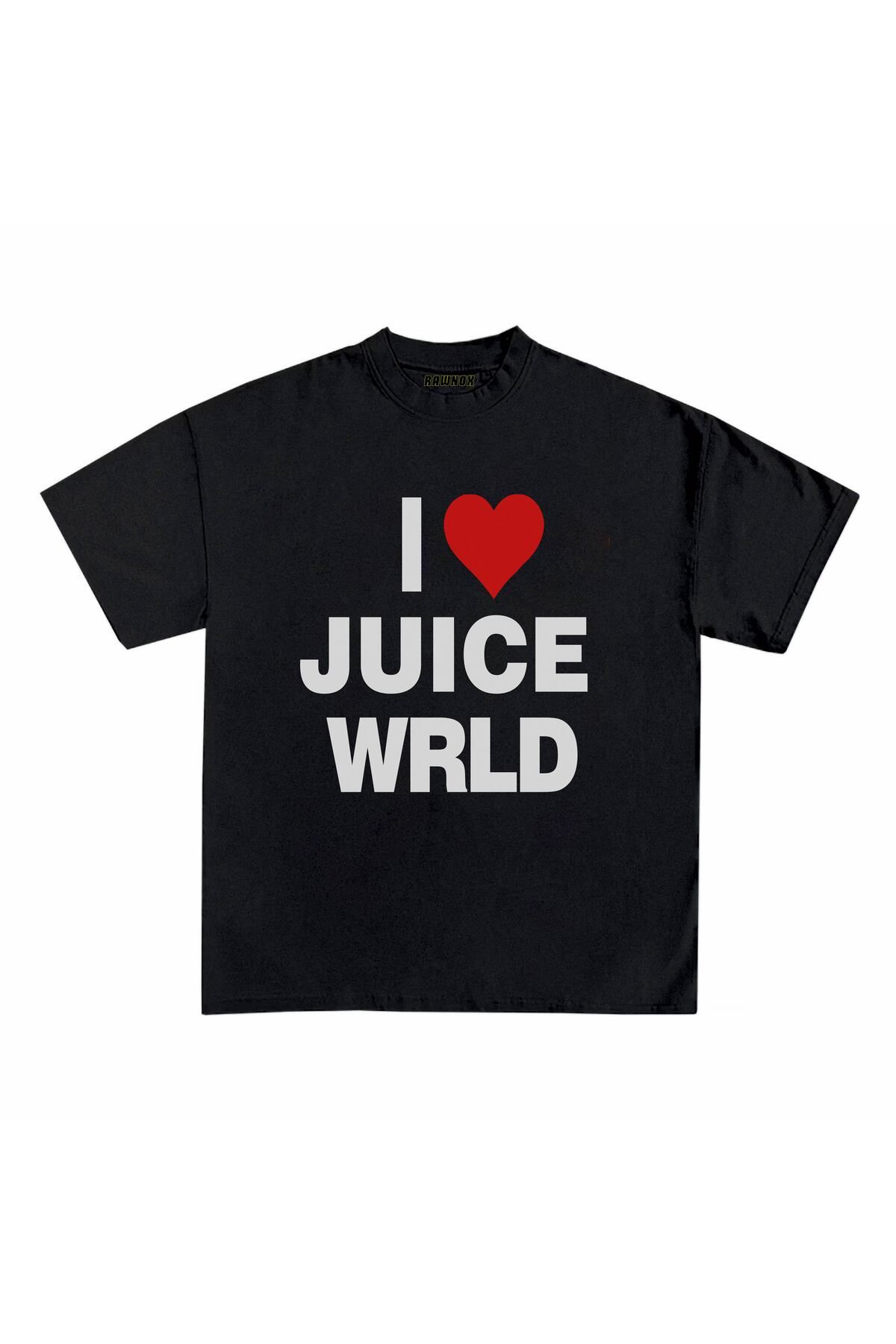 RawNox Unisex Bol Kalıp I Love Juice WRLD Baskılı Tshirt