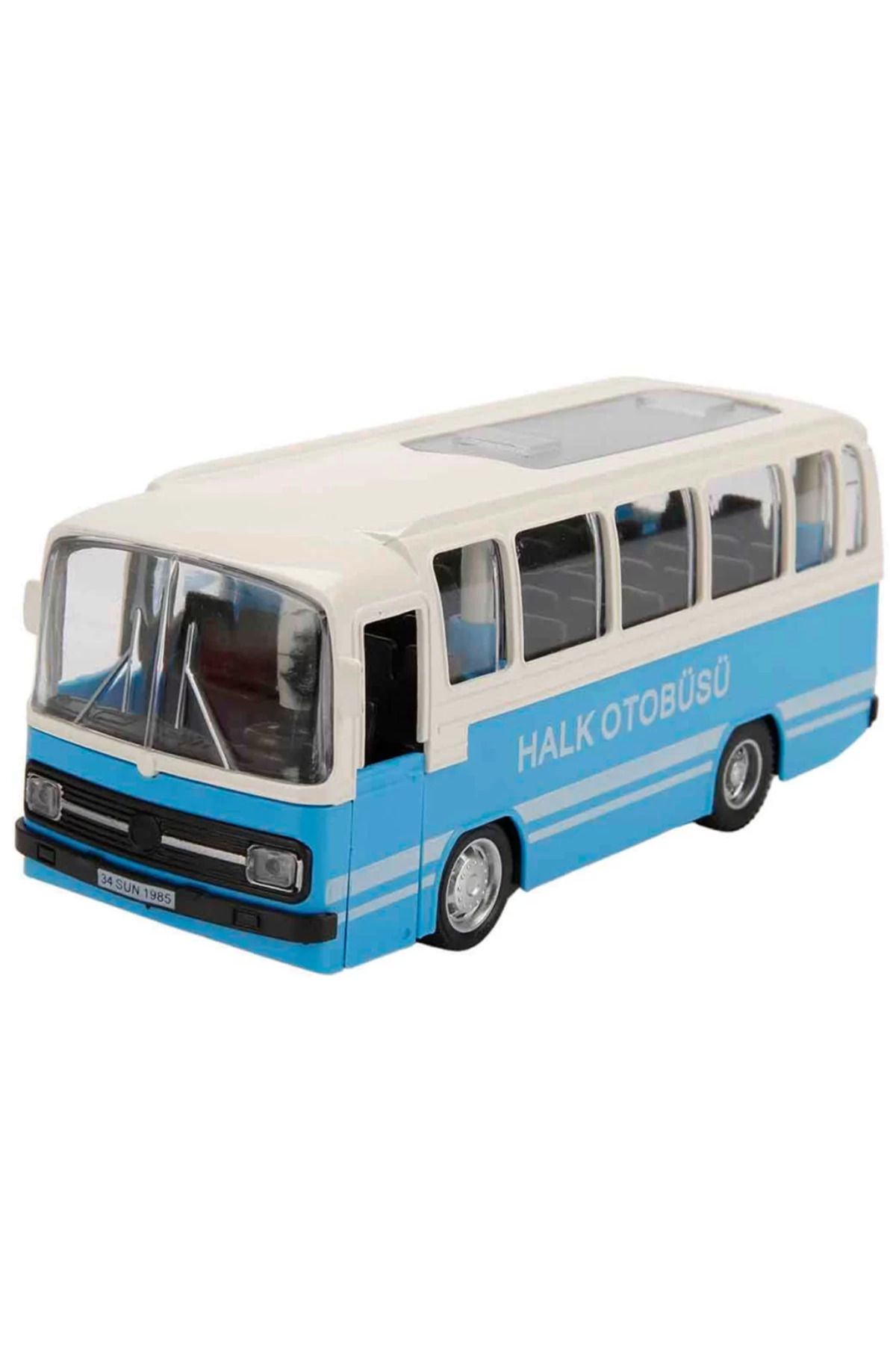 NW NessiWorld Nessiworld Maxx Wheels Sesli ve Işıklı Nostaljik Halk Otobüsü 15 cm