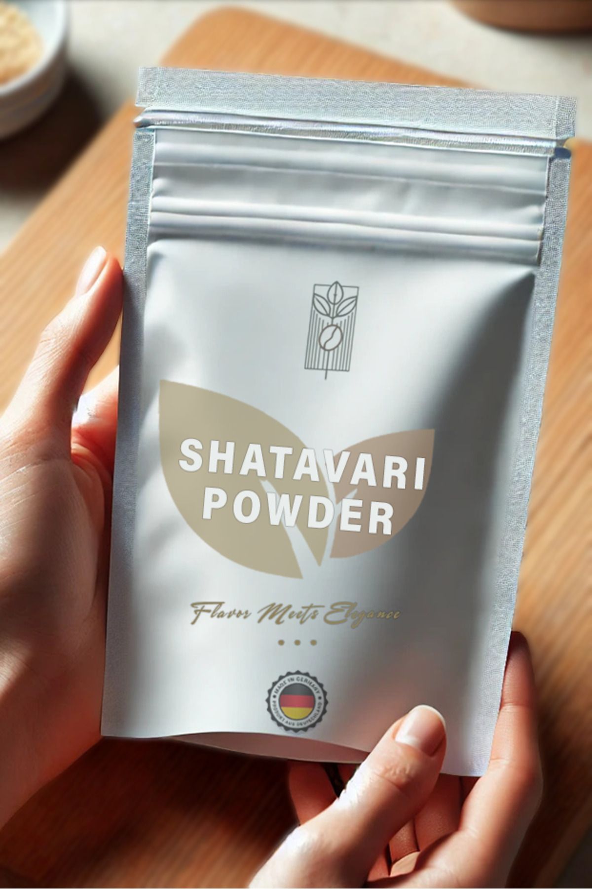 Mel and Mira Organik Shatavari (Hint Kuşkonmazı) Tozu 50g, Premium Shatavari Powder, Organik | Vegan | Katkısız
