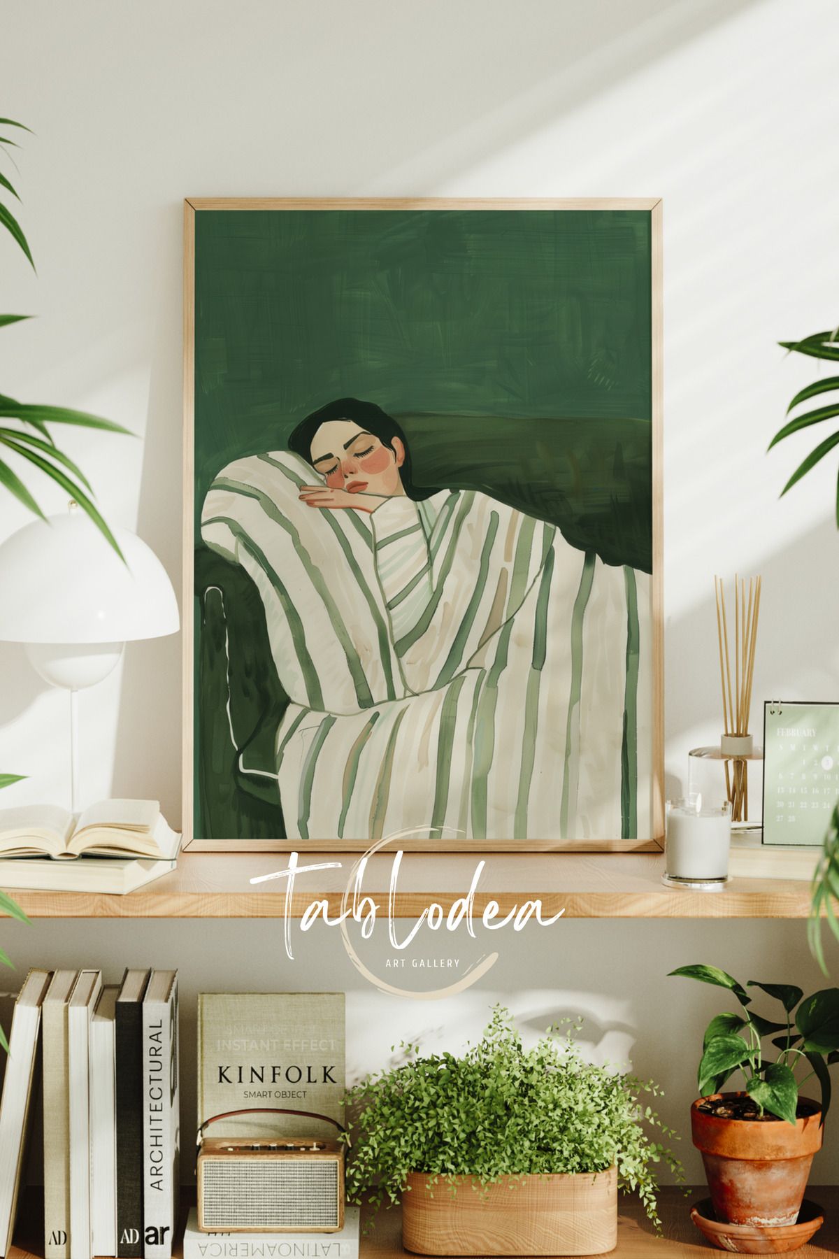 tablodea Bohem Woman Duvar Dekoru Çerçeveli Poster Tablo, Minimalist Dekoratif Pinterest Modern Duvar Tablosu